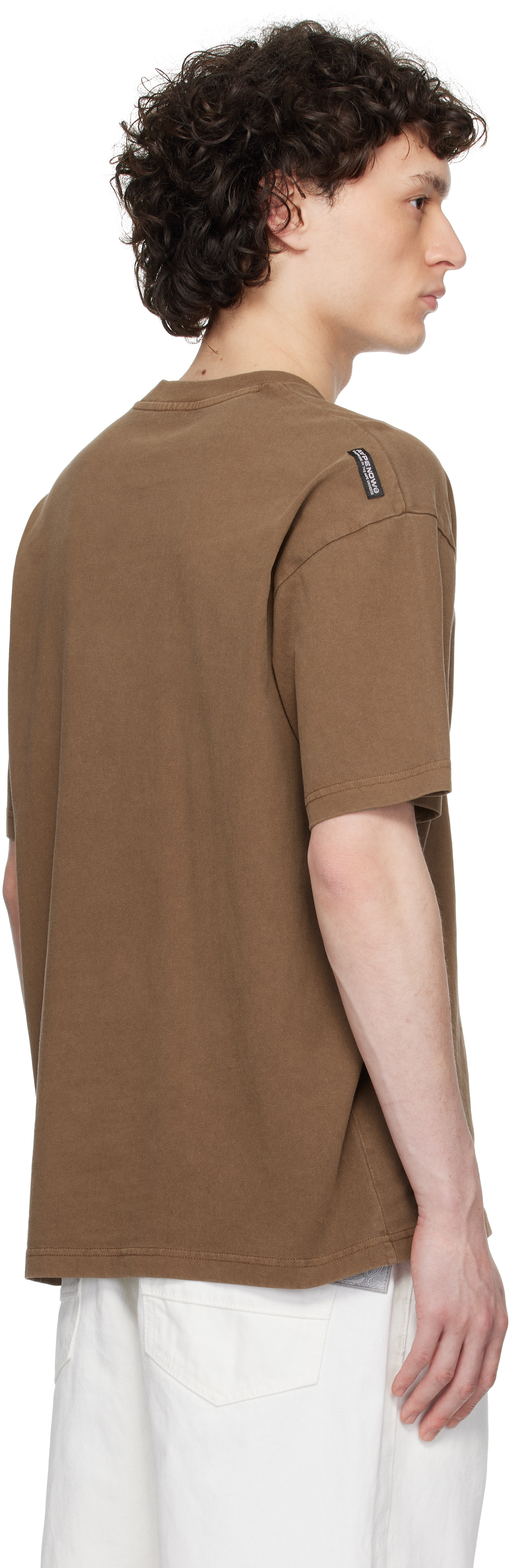 Aape By A Bathing Ape Logo Embroidered T-shirt In Bwx Brown