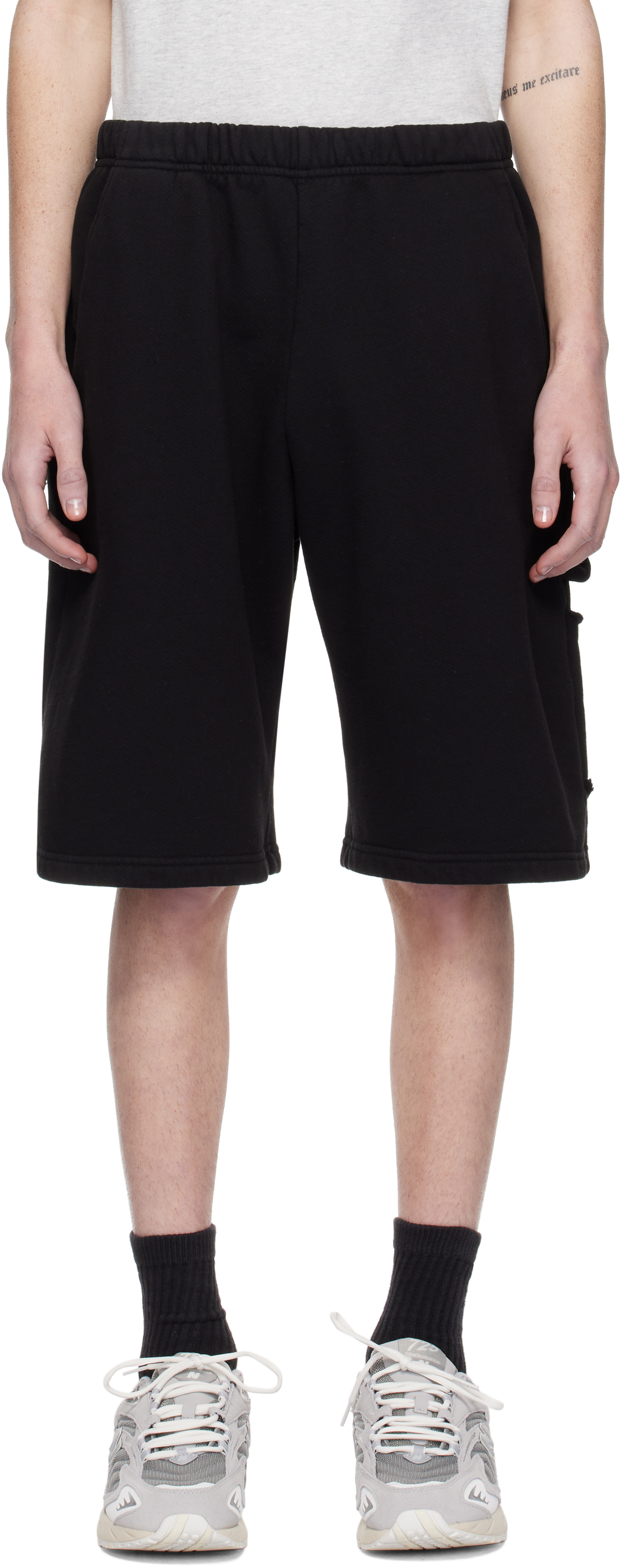 Black Utility Shorts