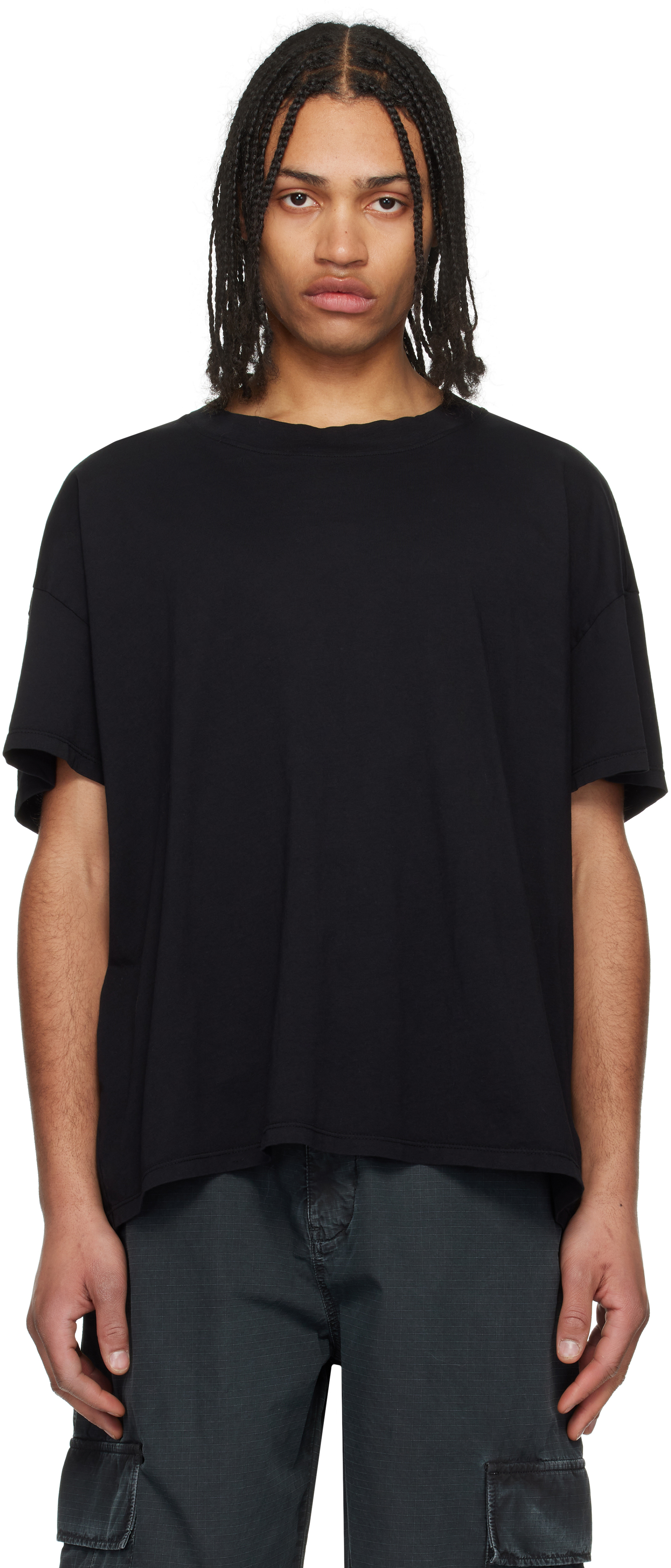 Three-Pack Black Oversized T-shirts