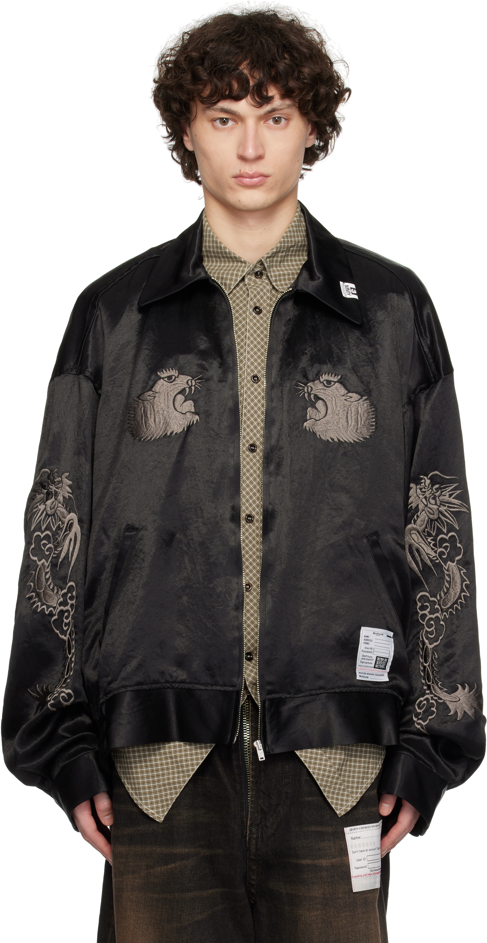 Black Collared Souvenir Jacket