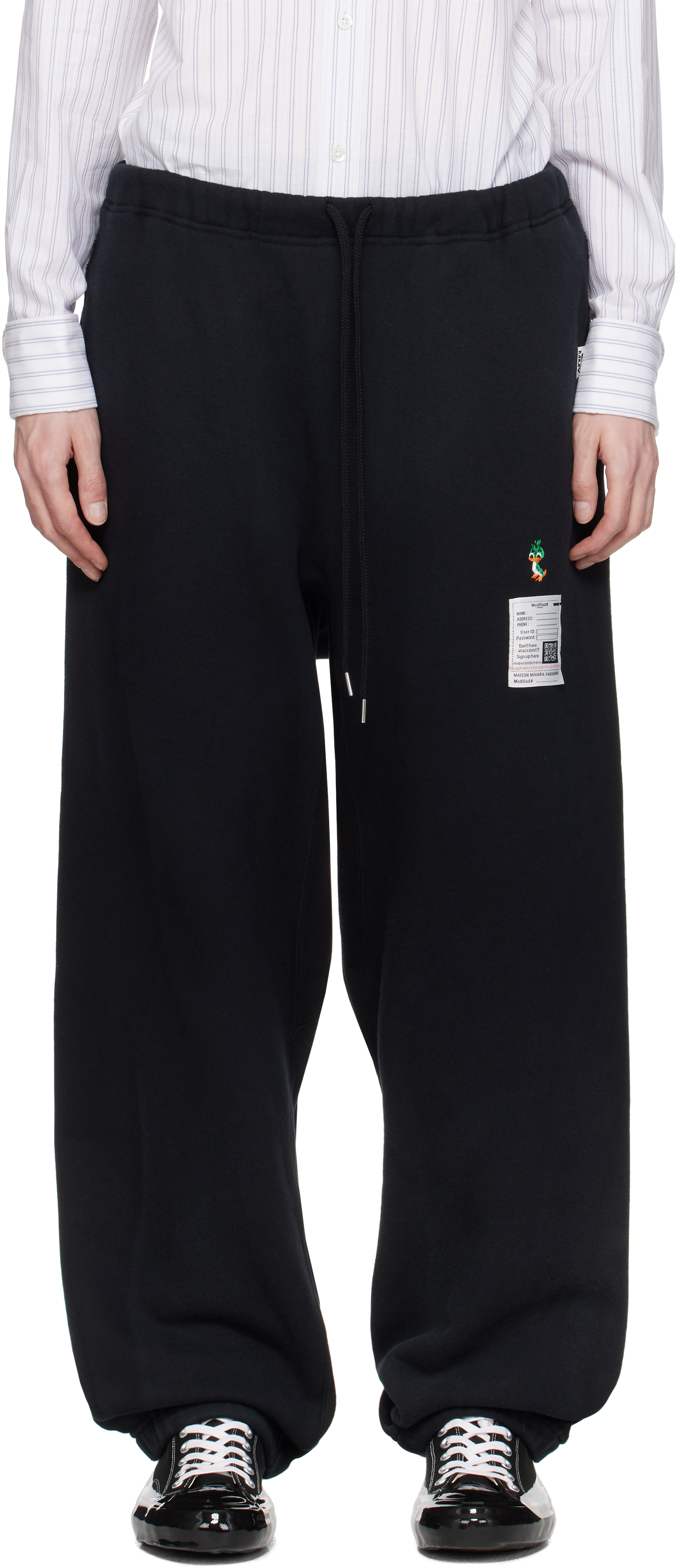 Black Distressed Sweatpants