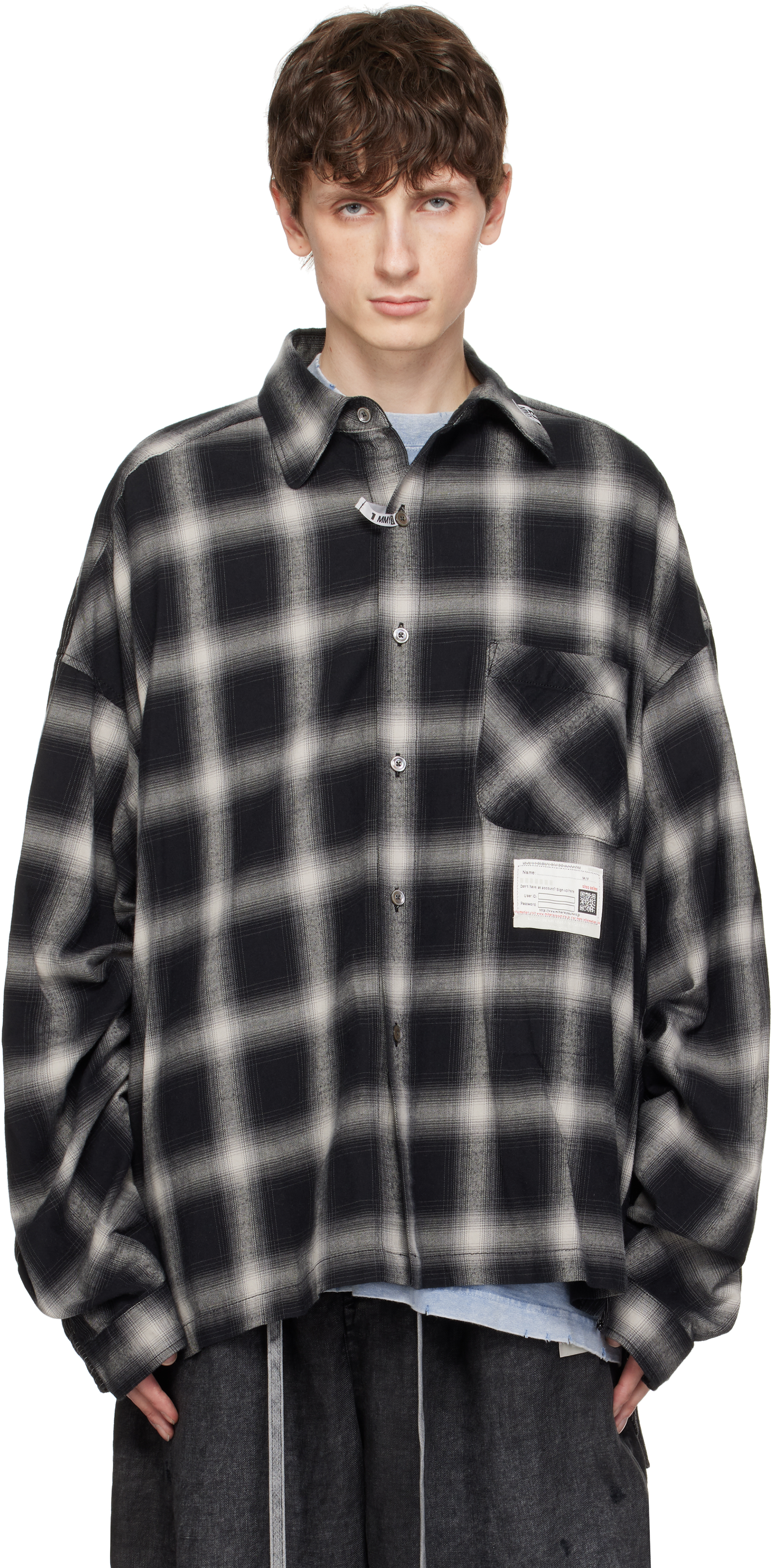 Gray & Beige 2 Shirts Combined Long Sleeve Shirt
