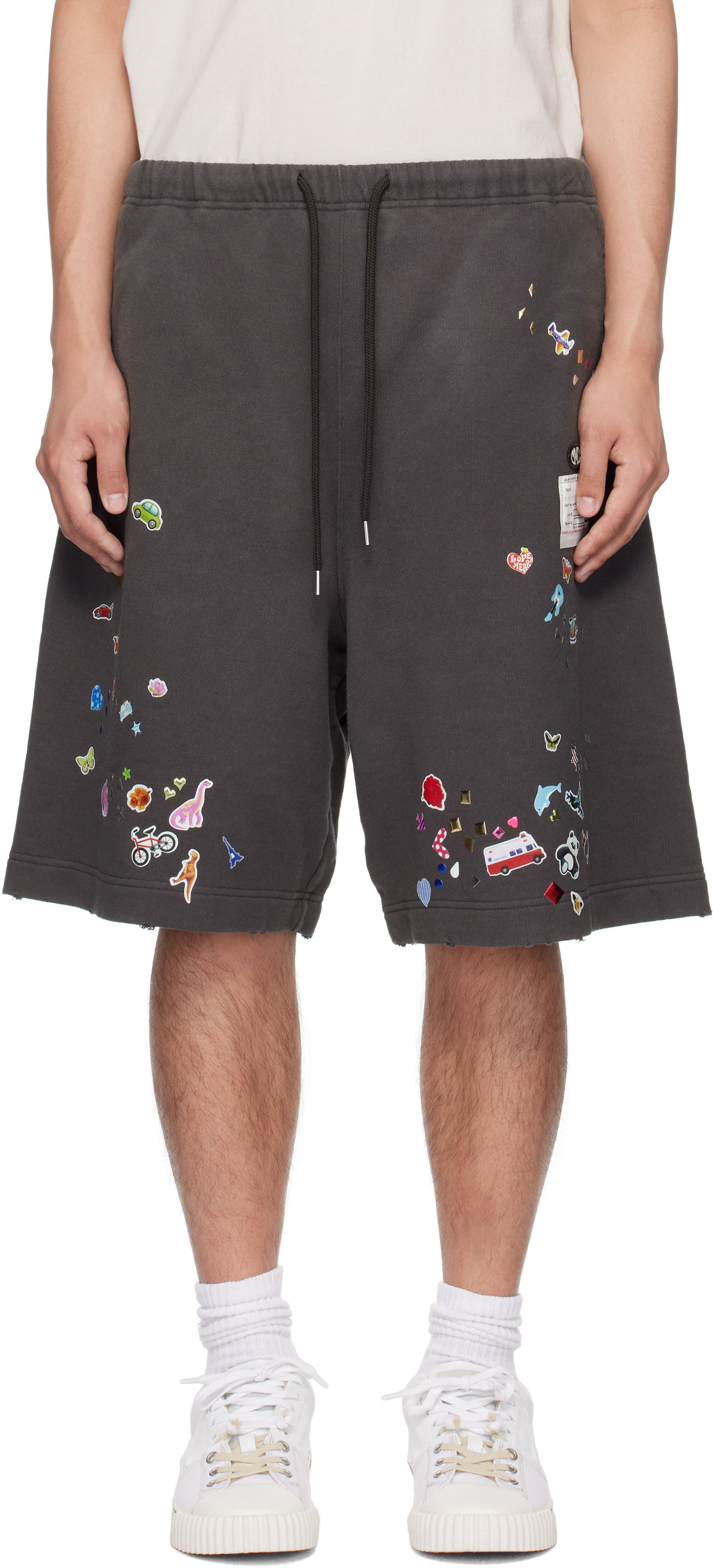 Black Sticker Shorts