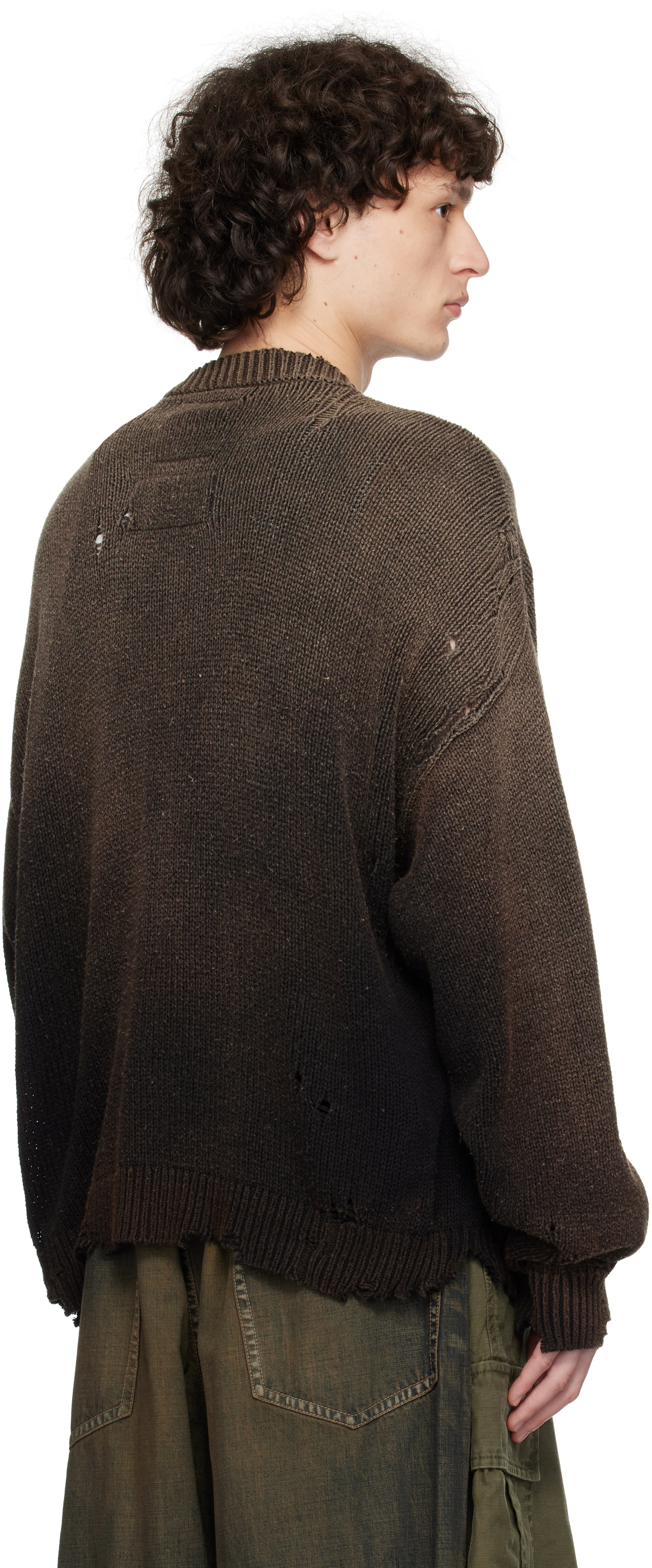Miharayasuhiro Maison Mihara Yasuhiro Car Jacquard Knit Cardigan Black In Black