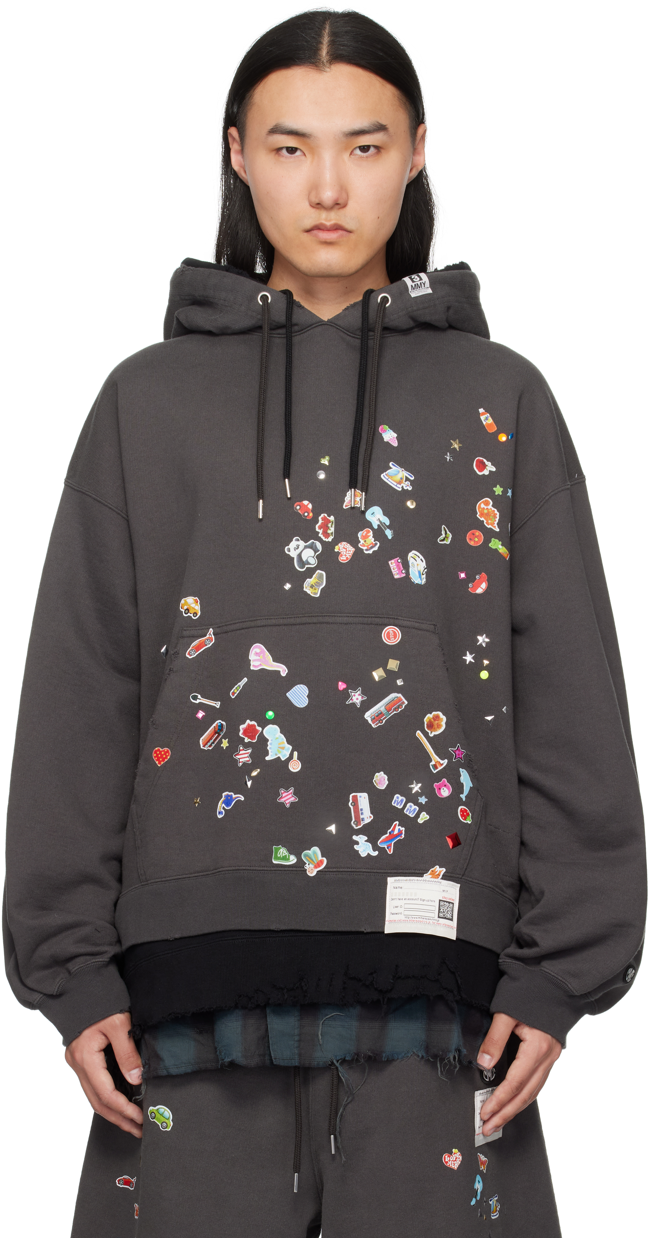 Black Triple Layered Hoodie