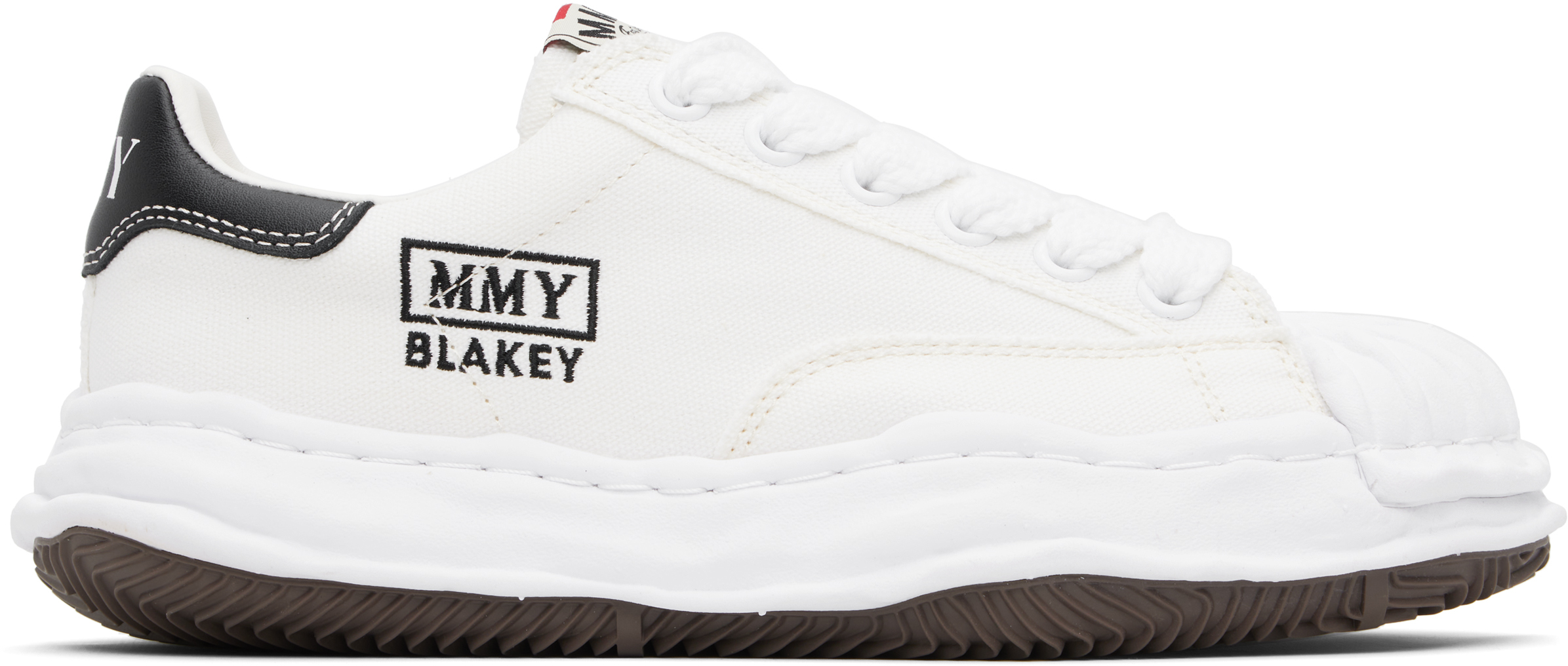 Miharayasuhiro Maison Mihara Yasuhiro White Canvas Blakey Low-top Sneakers In White