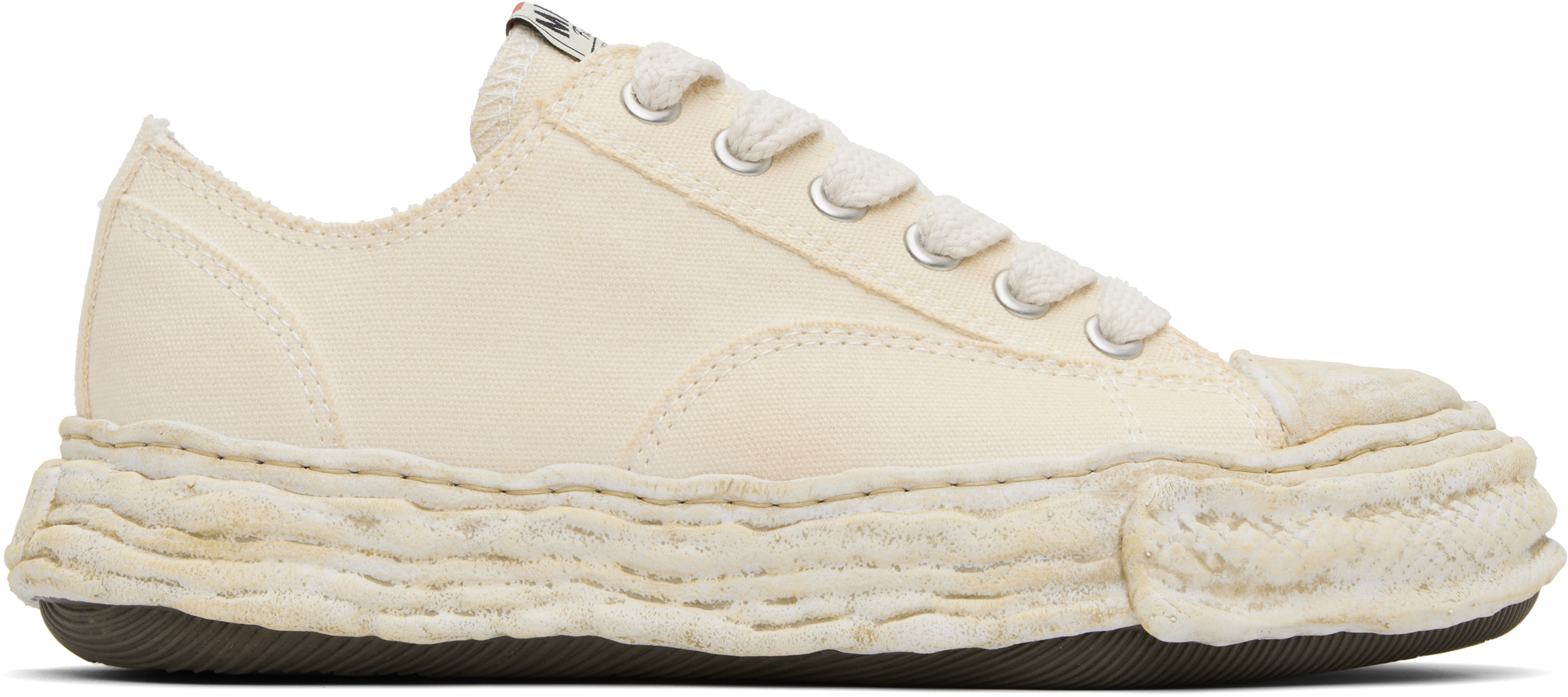 Miharayasuhiro Peterson 23 Original Sole Canvas Garment Dye Low Top Sneaker In Neutral