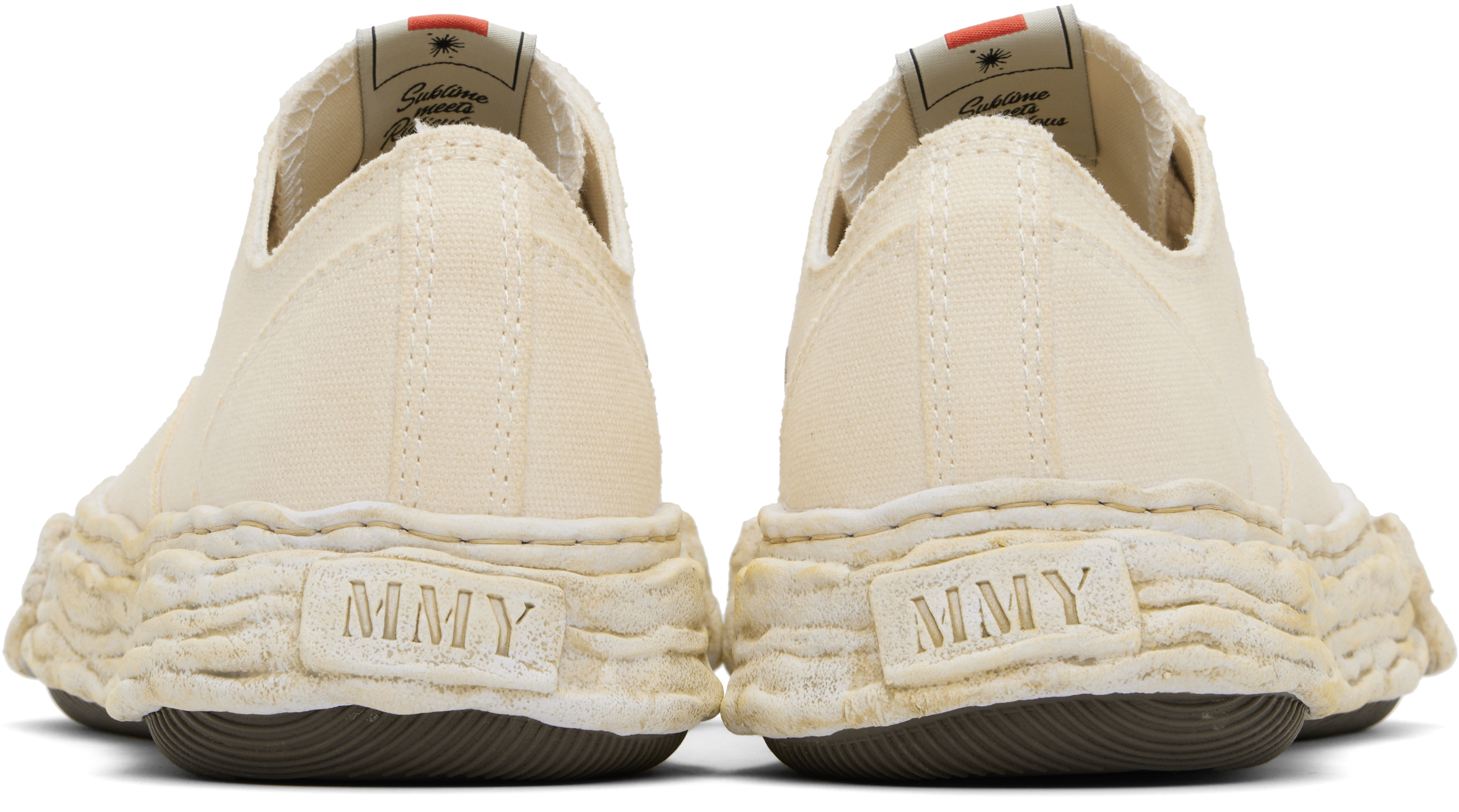 Miharayasuhiro Peterson 23 Original Sole Canvas Garment Dye Low Top Sneaker In Neutral