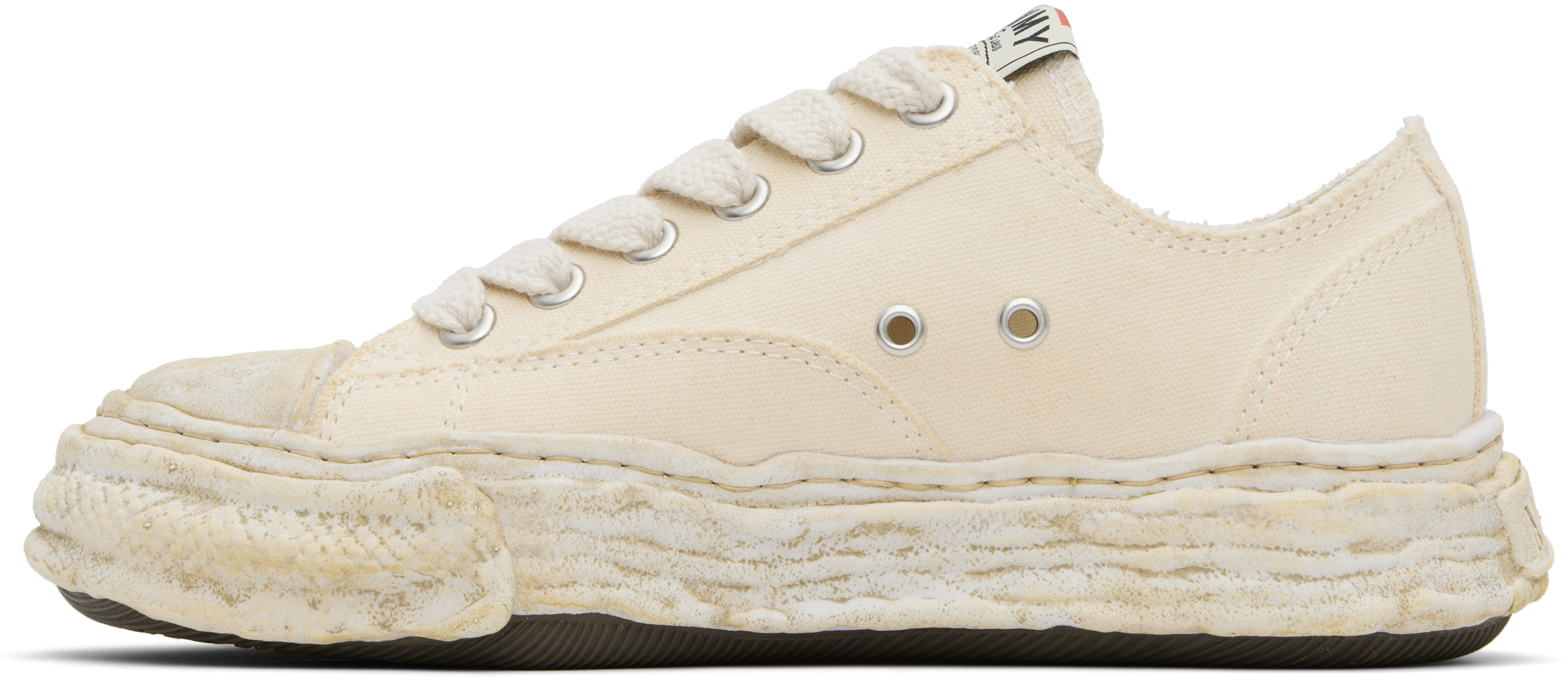 Miharayasuhiro Peterson 23 Original Sole Canvas Garment Dye Low Top Sneaker In Neutral