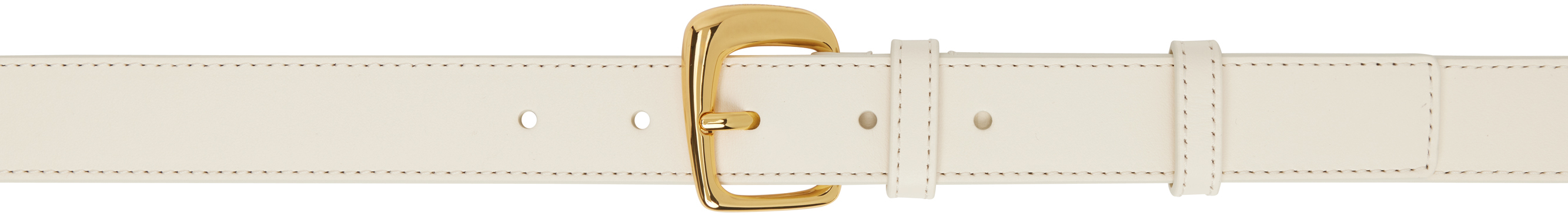 【関税込み】JACQUEMUS オフホワイト The Ovalo ベルト JACQUEMUS: オフホワイト The Ovalo ベルト | SSENSE 日本