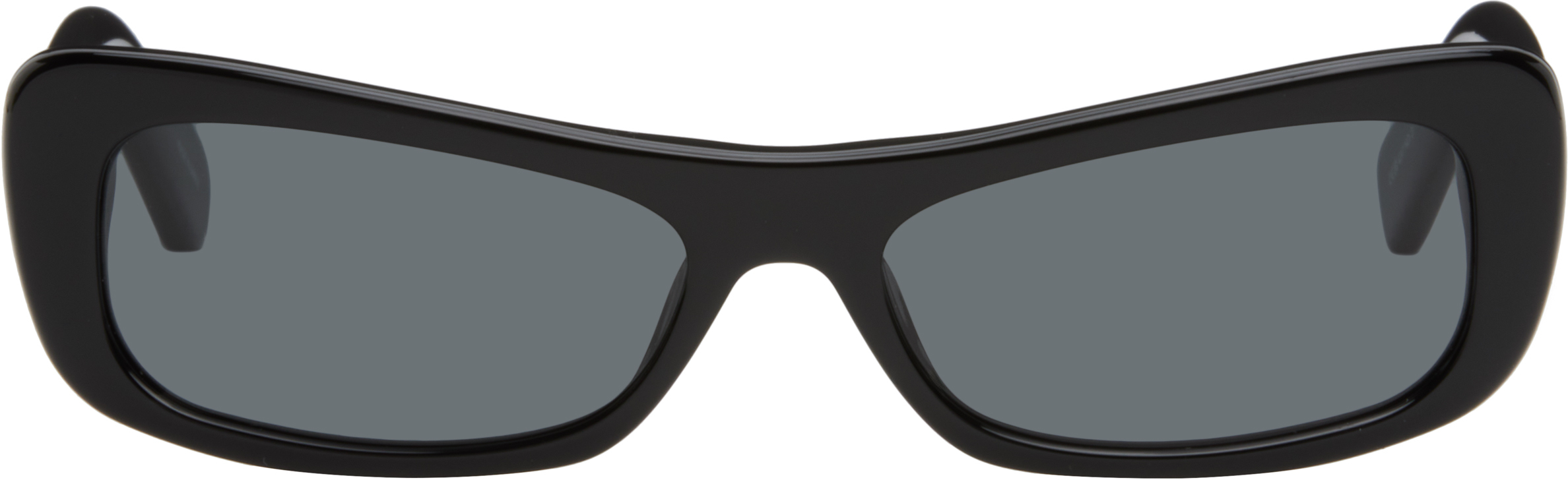 Jacquemus Black La Casa 'les Lunettes Capri' Sunglasses In 990 Black