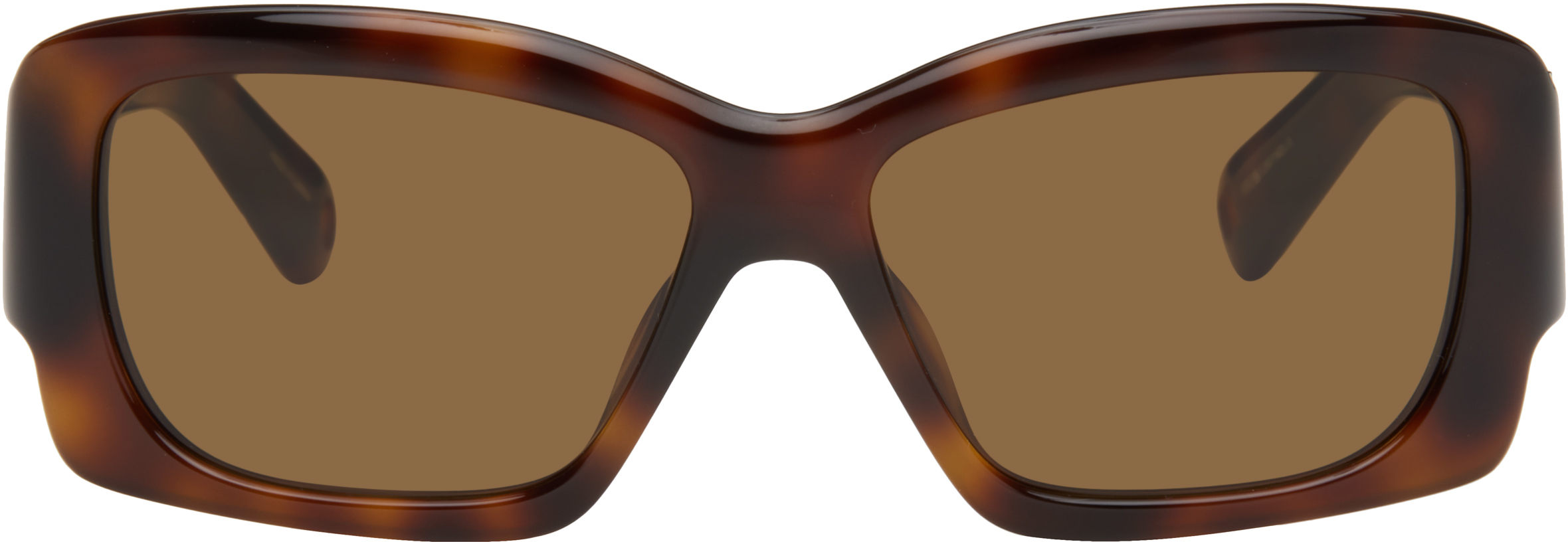 JACQUEMUS BROWN LA CROISIÈRE 'THE CROISIÈRE' SUNGLASSES