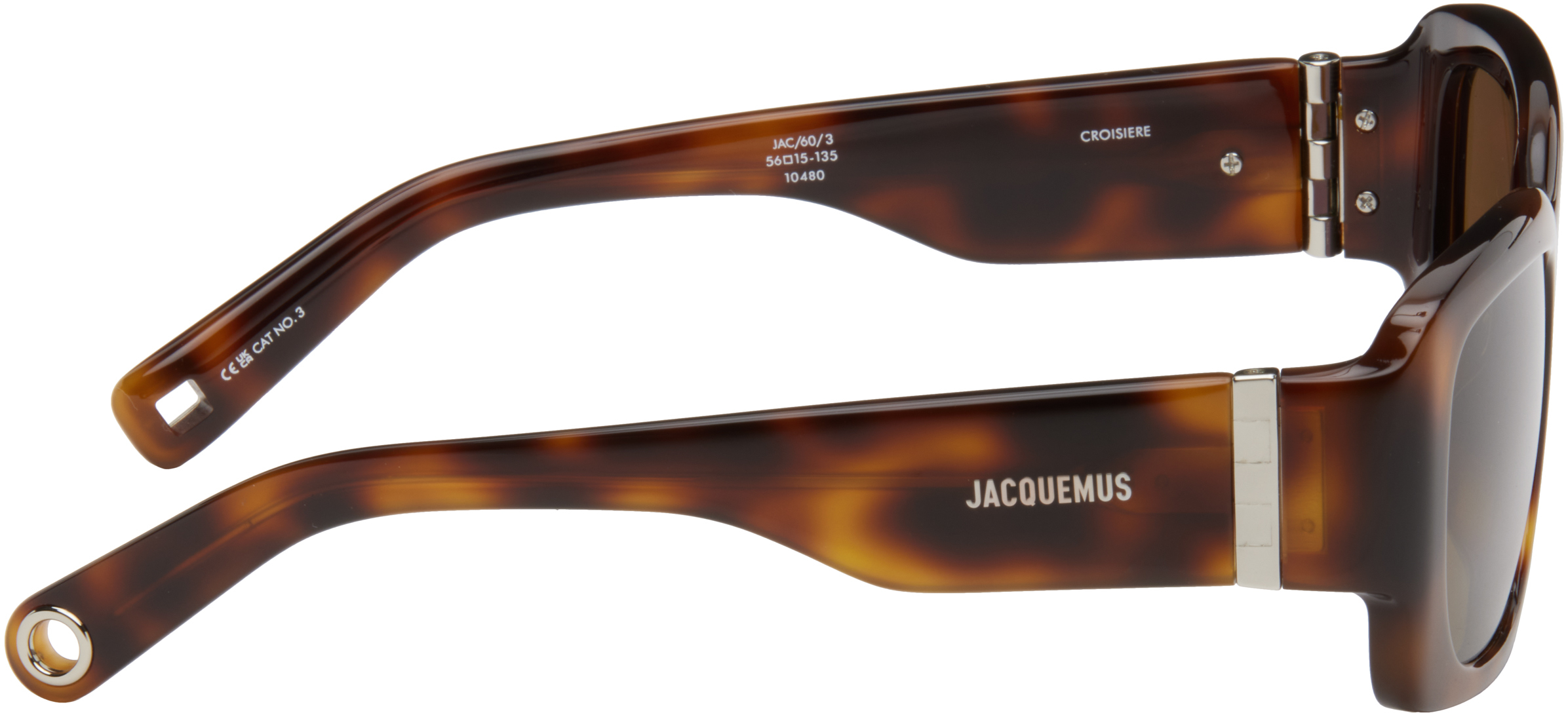 JACQUEMUS BROWN LA CROISIÈRE 'THE CROISIÈRE' SUNGLASSES