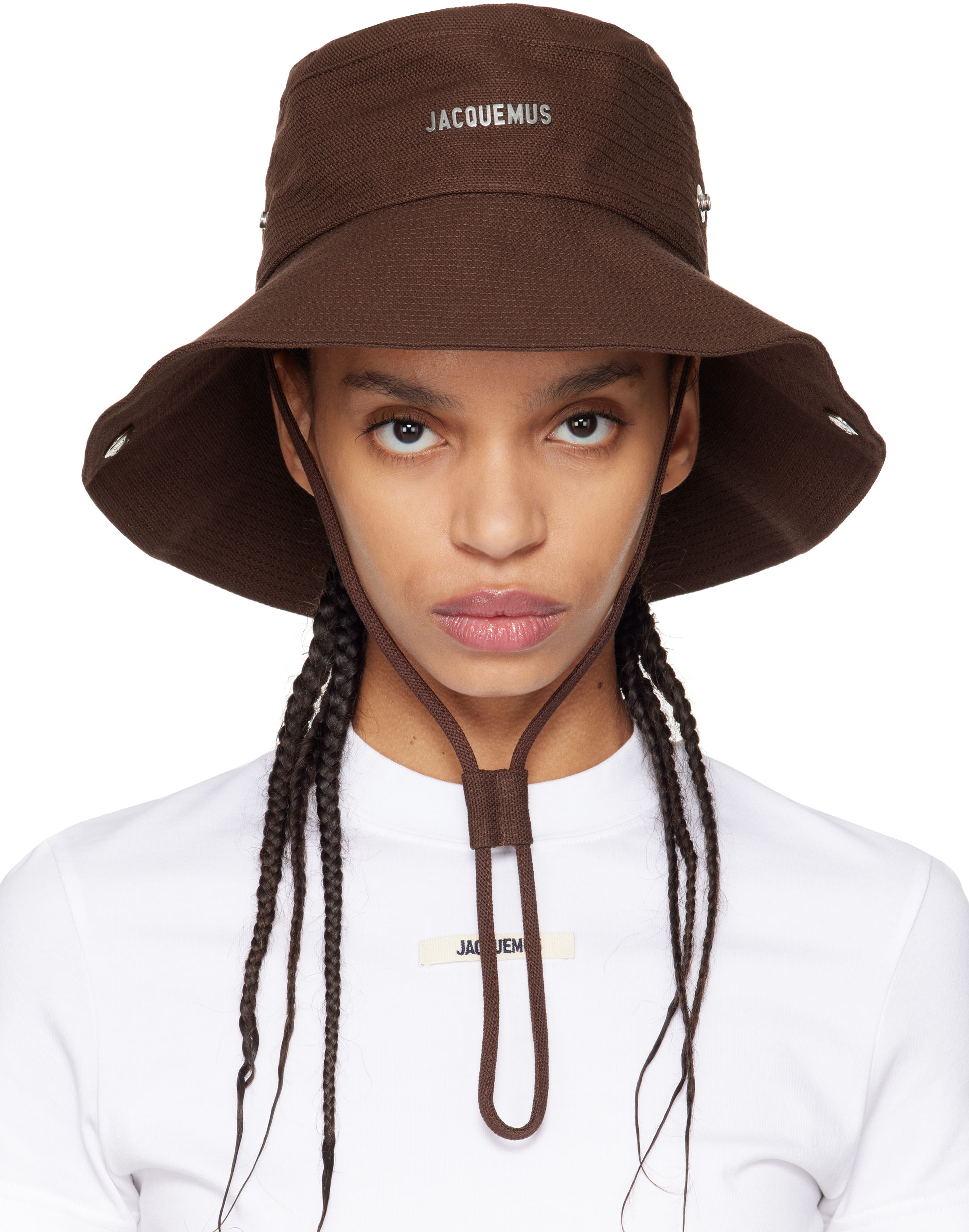 JACQUEMUS ブラウン The de-Nimes バケットハット Brown 'The de-Nîmes' Bucket Hat by JACQUEMUS on Sale