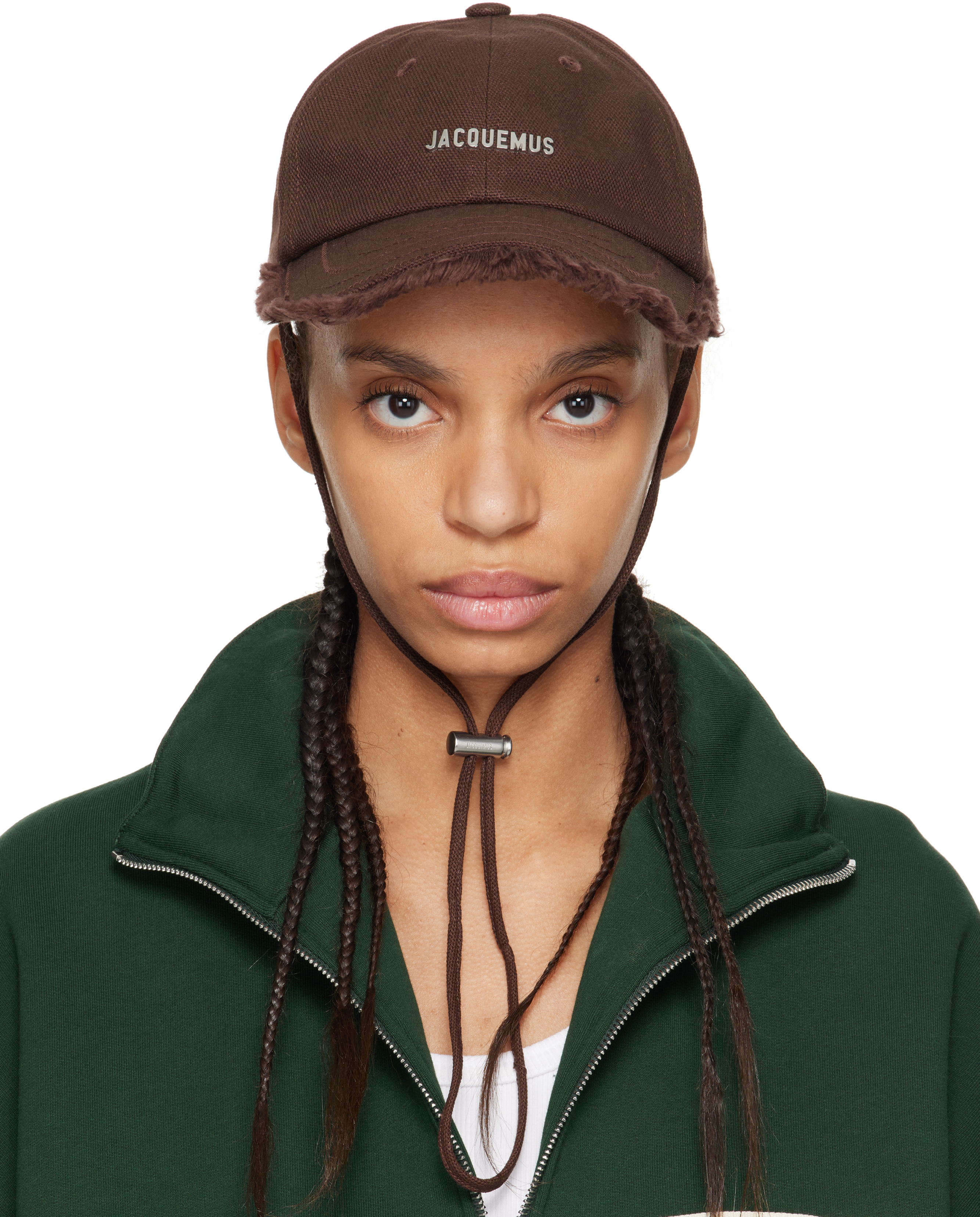 Brown Le Raphia 'La casquette Artichaut' Cap