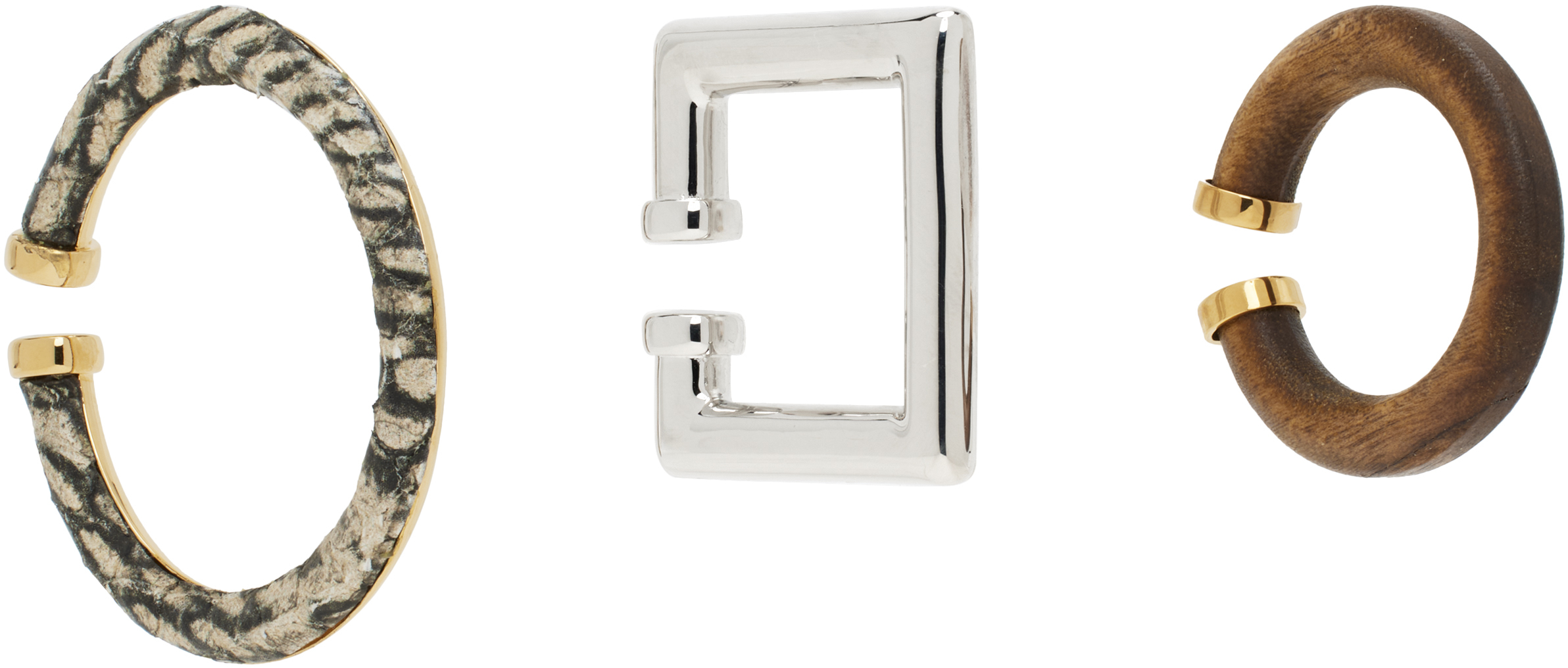 JACQUEMUS MULTICOLOR LA CROISIÈRE 'THE EAR JEWELRY' EAR CUFF SET 