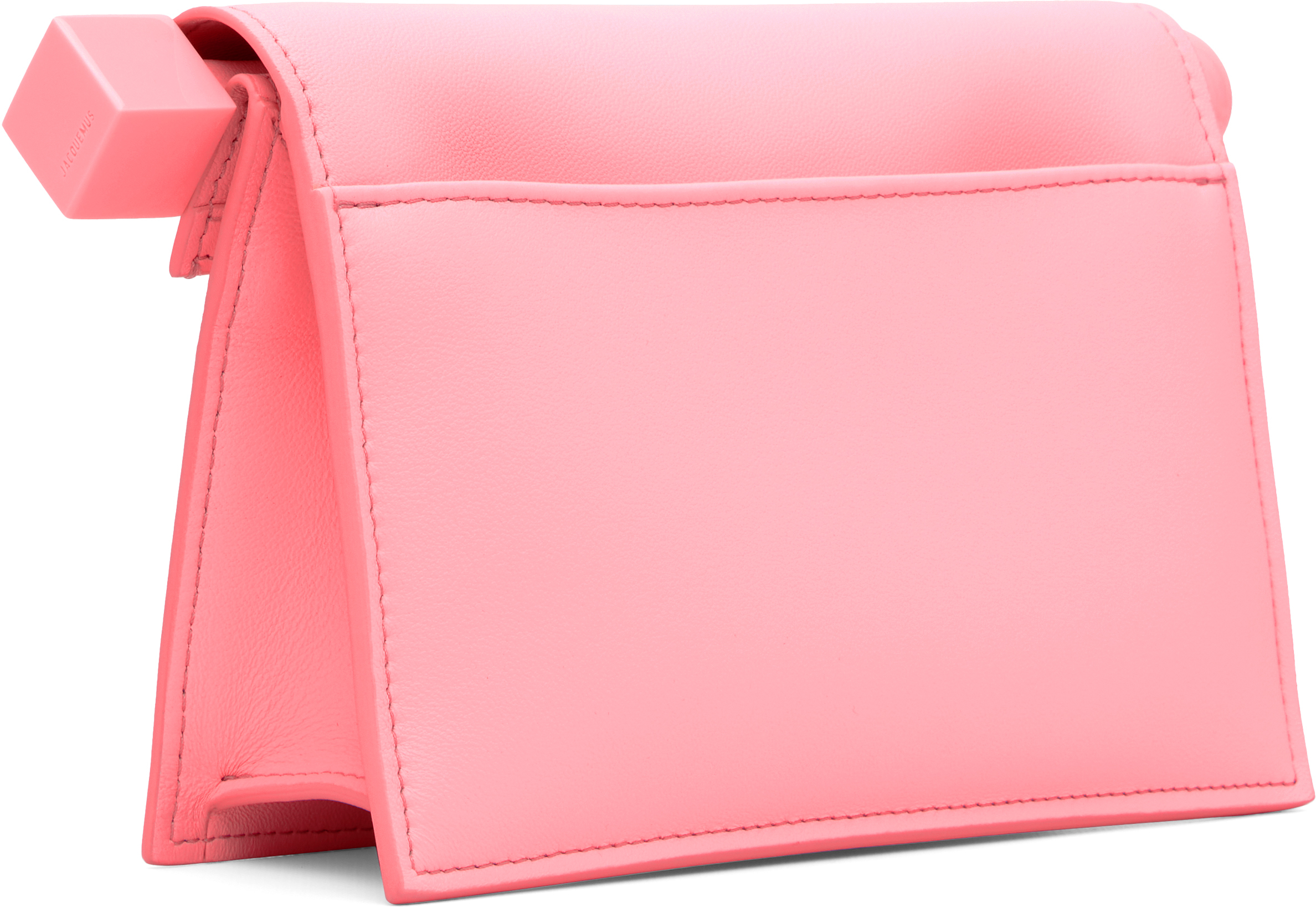 Jacquemus Pink La Croisière 'the Small Rond Carré' Pouch