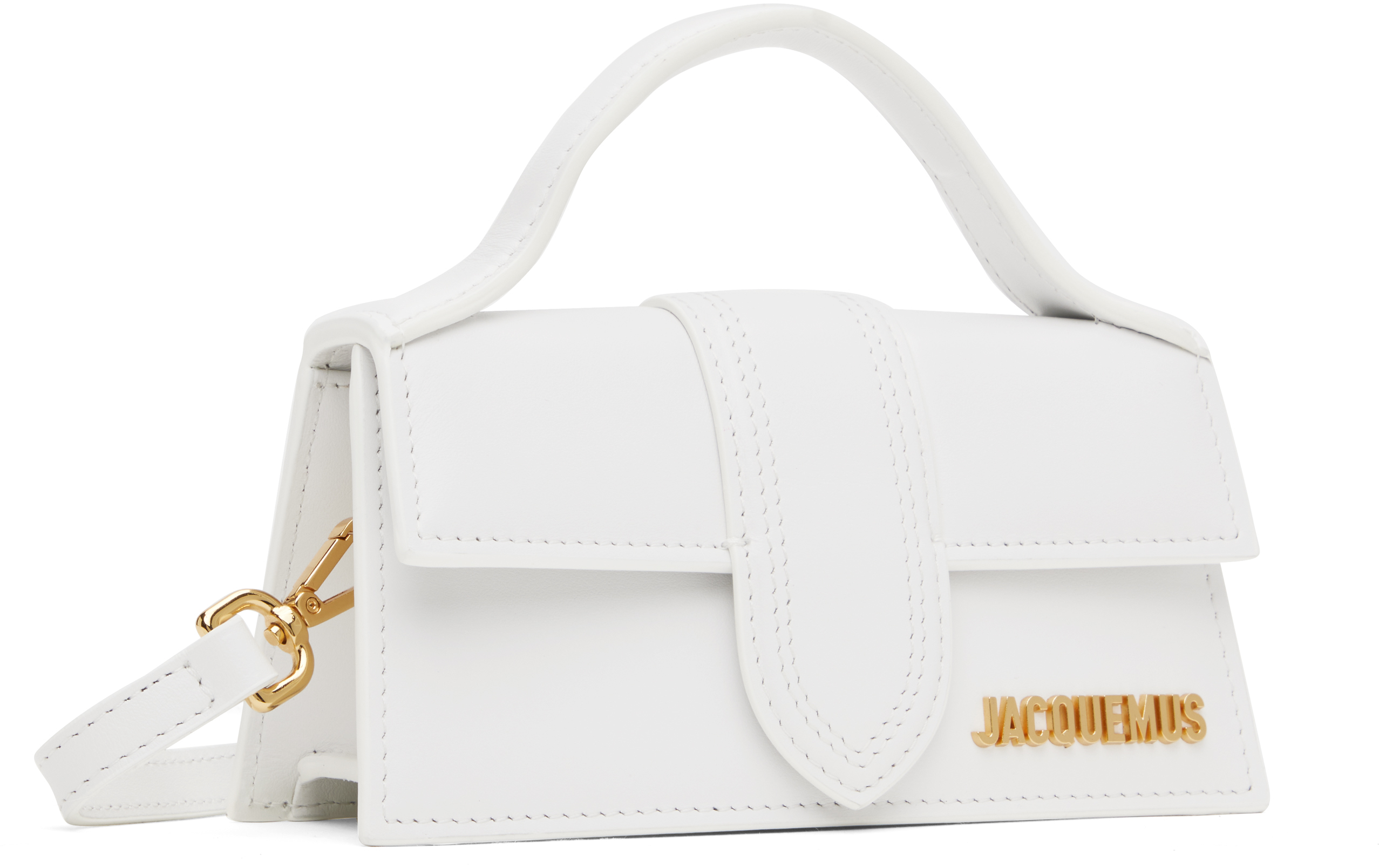 Shop Jacquemus White Les Classiques 'the Bambino' Bag In 100 White