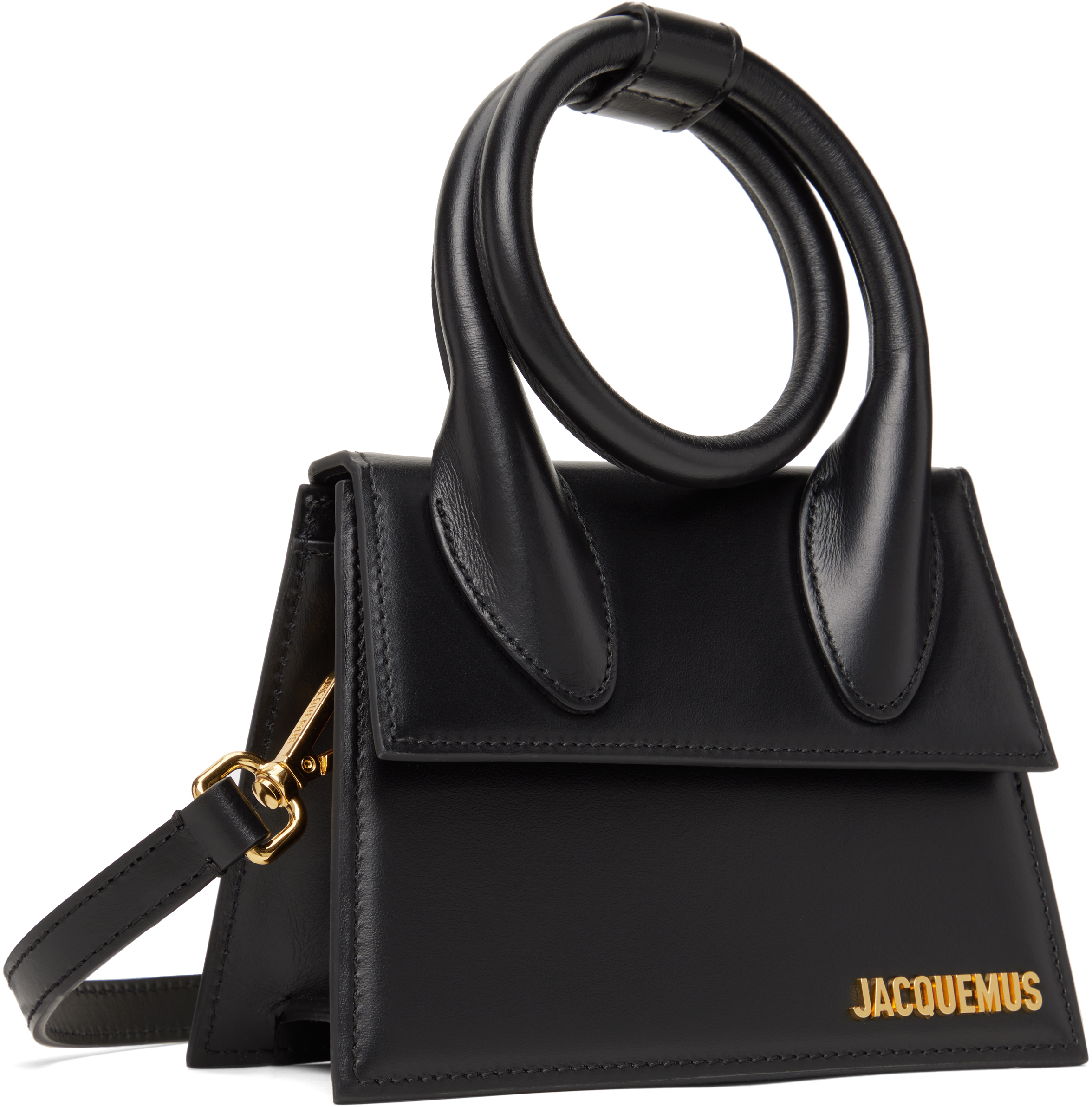 Jacquemus Black 'the Knot Chiquito' Bag In 990 Black