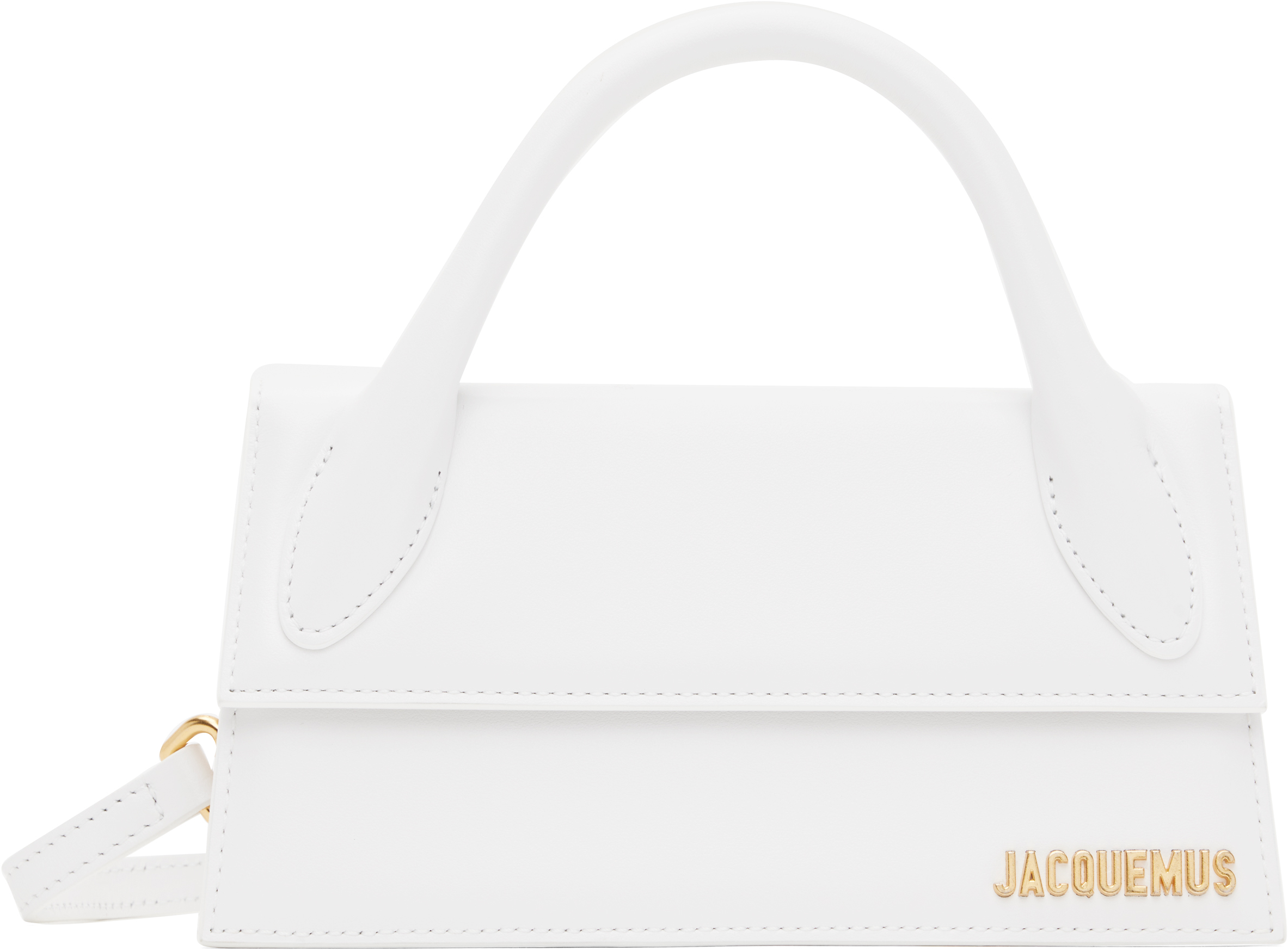 JACQUEMUS WHITE 'THE LONG CHIQUITO' BAG