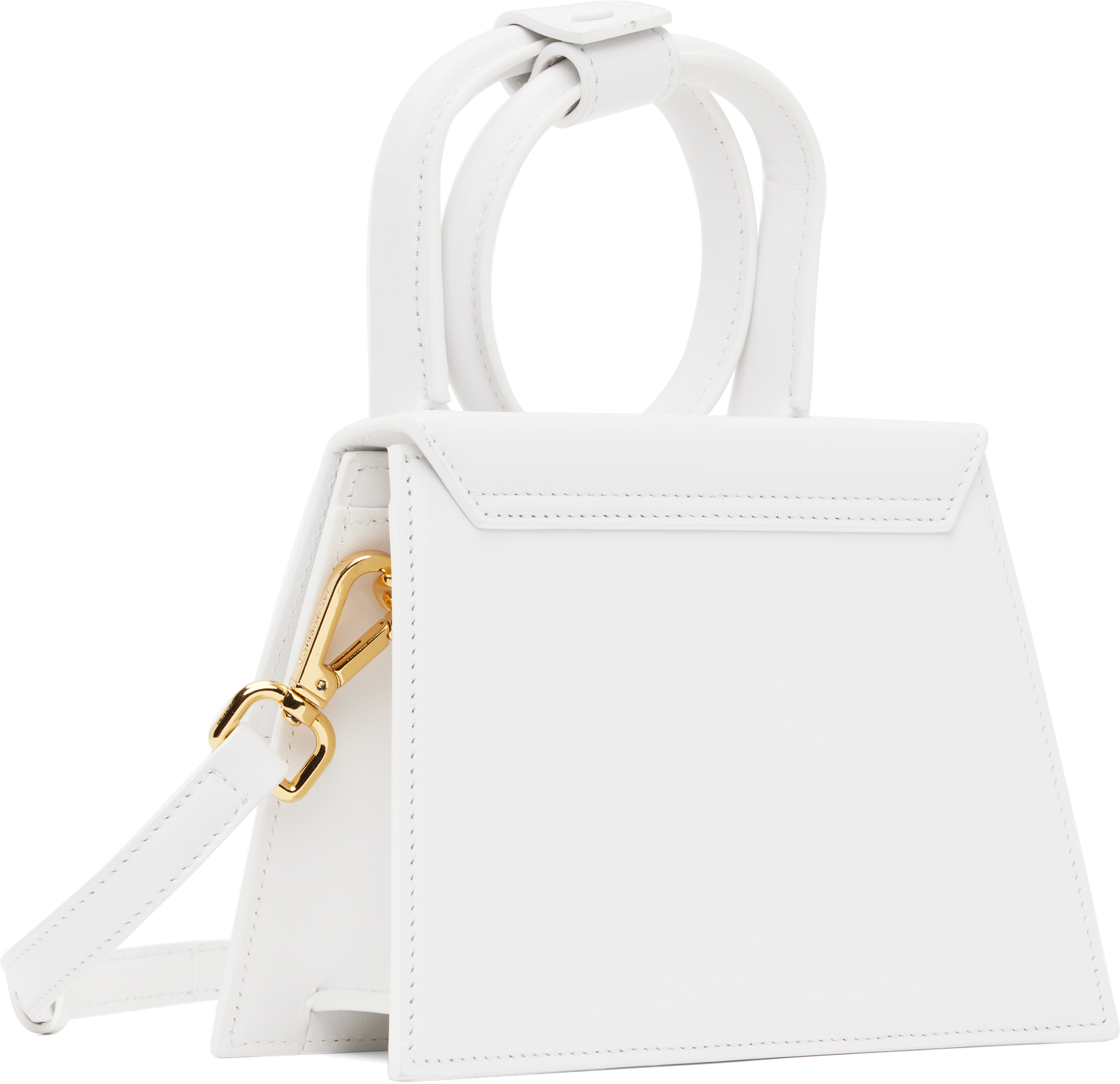 Jacquemus Le Chiquito Noeud Tote Bag In 100 White