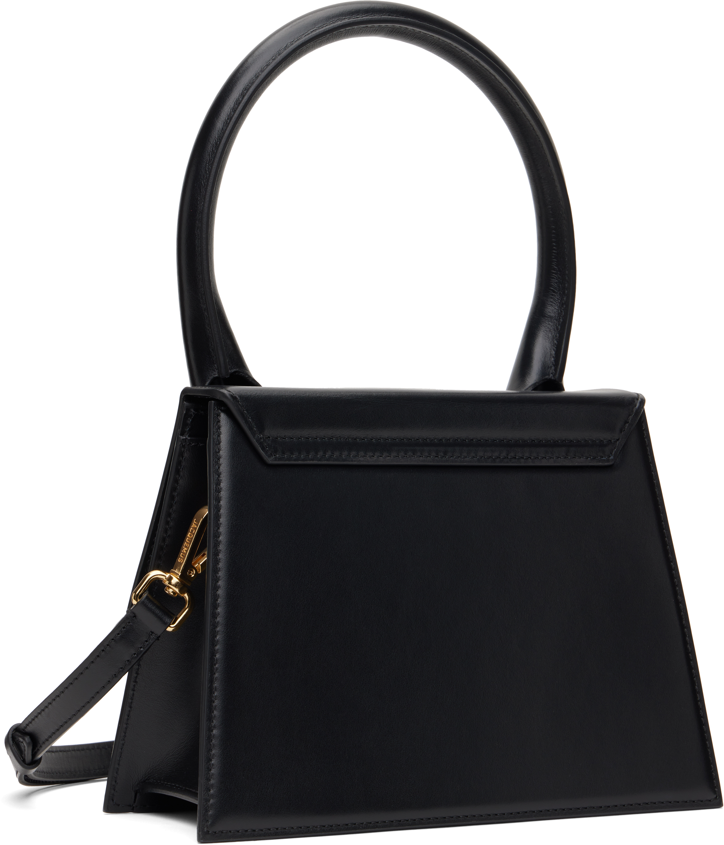Jacquemus Small Handle And Removable Shoulder Strap In 990 Black