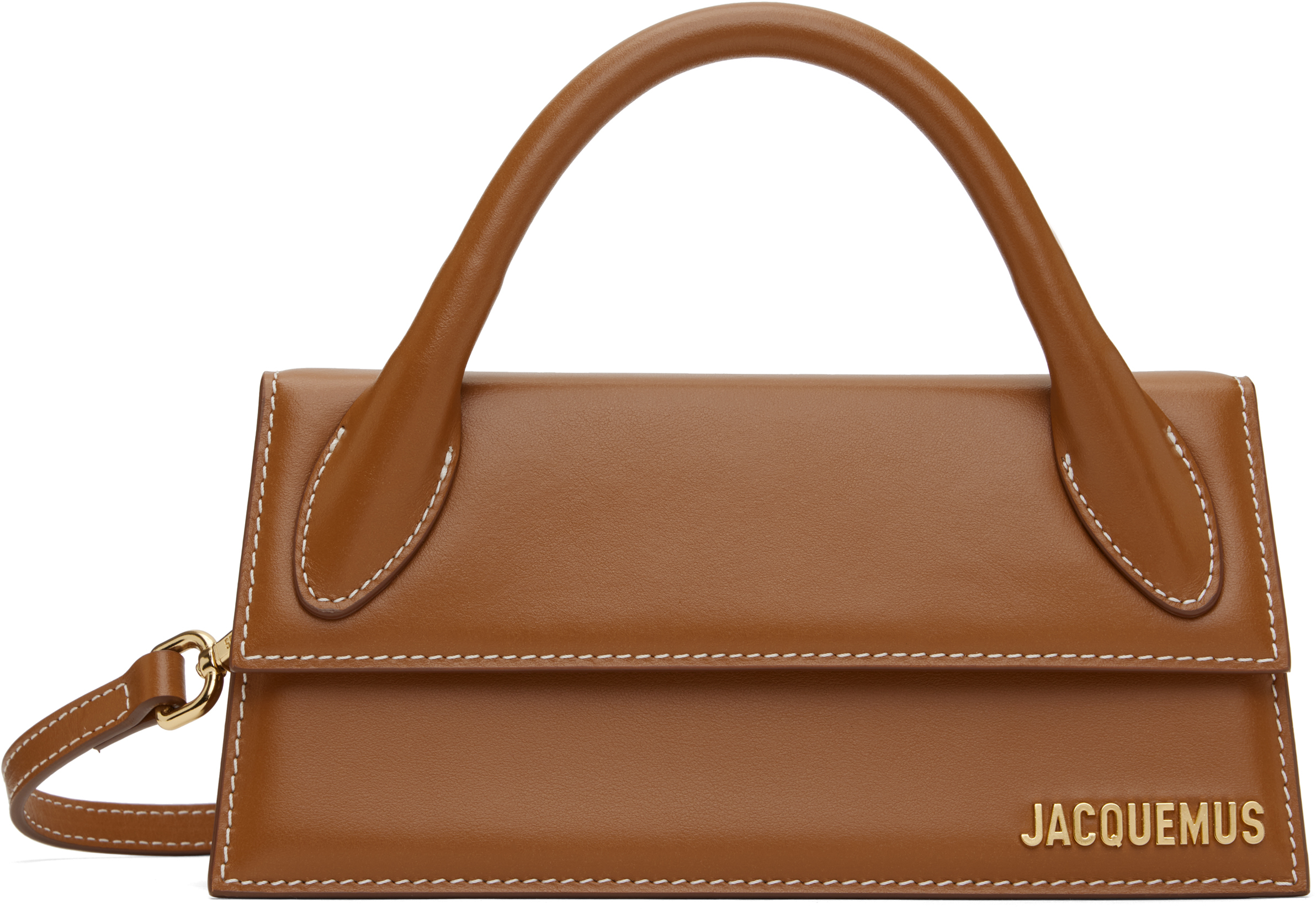 Jacquemus Womens Light Brown 2 Le Chiquito Long Leather Top-handle Bag In 811 Light Brown 2