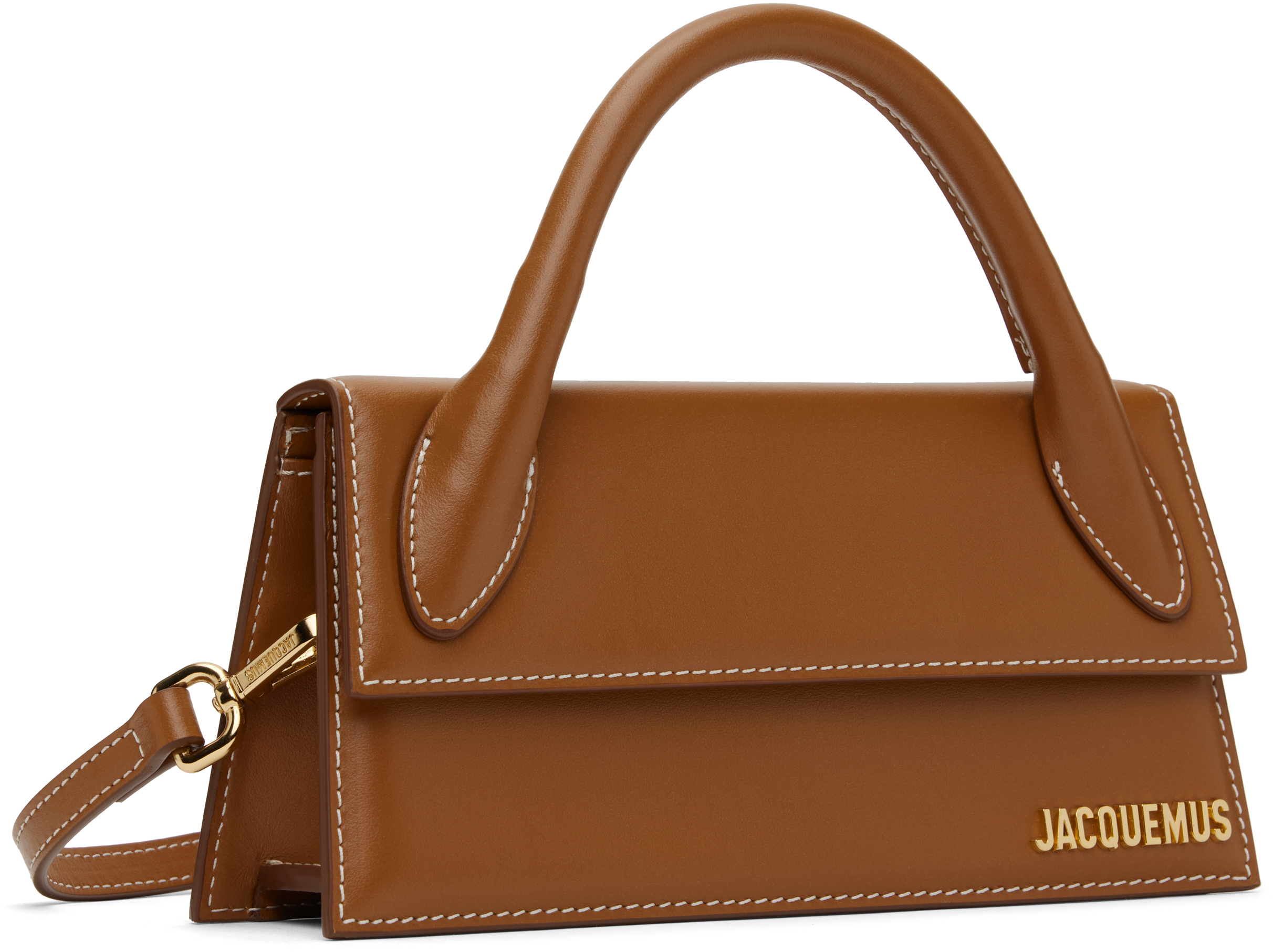 Jacquemus Womens Light Brown 2 Le Chiquito Long Leather Top-handle Bag In 811 Light Brown 2