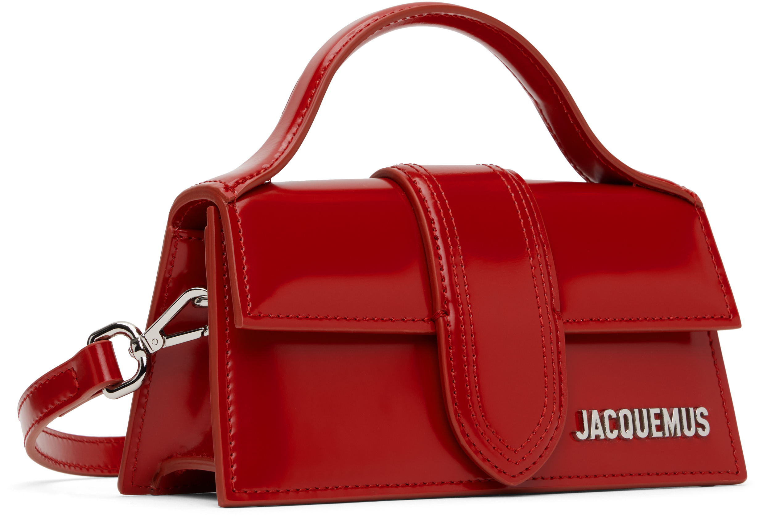 Jacquemus Le Bambino Small Flap Bag In 470 Red