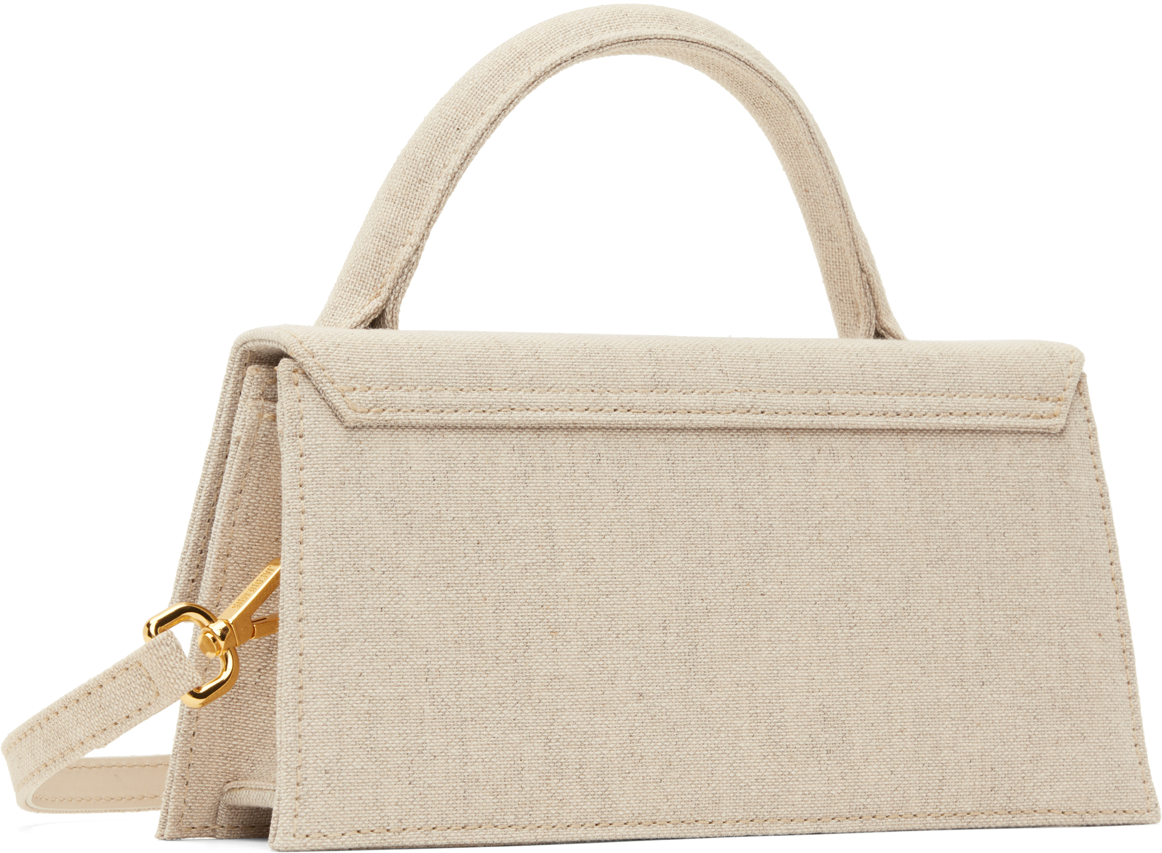 Jacquemus Le Chiquito Long Signature Handbag In 140 Light Greige