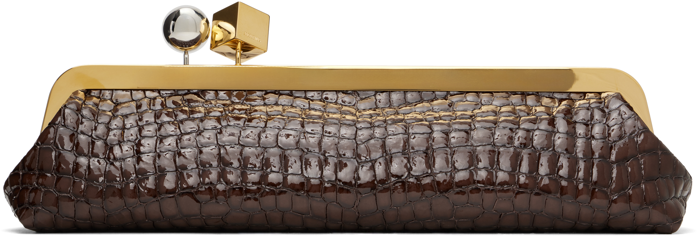 Jacquemus Brown La Croisière 'the Salon Clutch' Bag