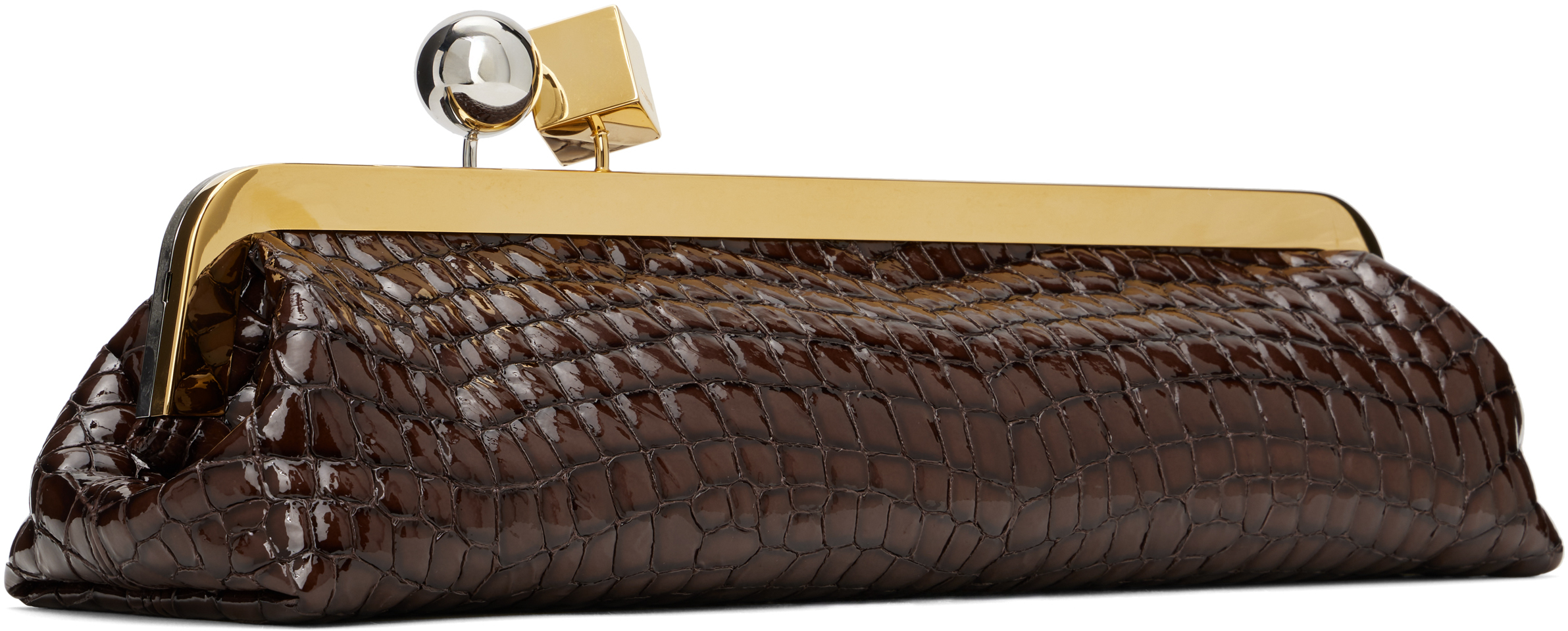 Jacquemus Brown La Croisière 'the Salon Clutch' Bag