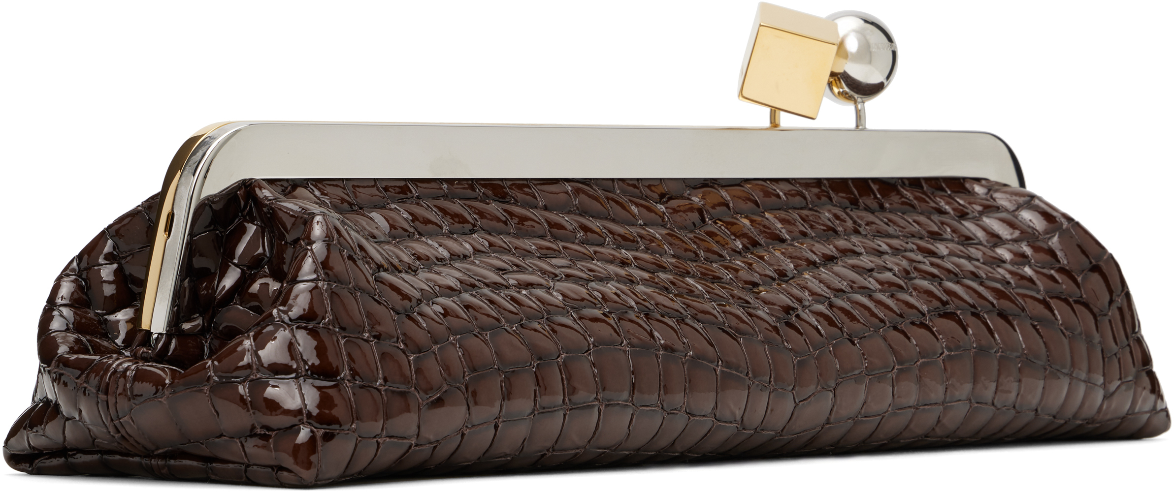 Jacquemus Brown La Croisière 'the Salon Clutch' Bag