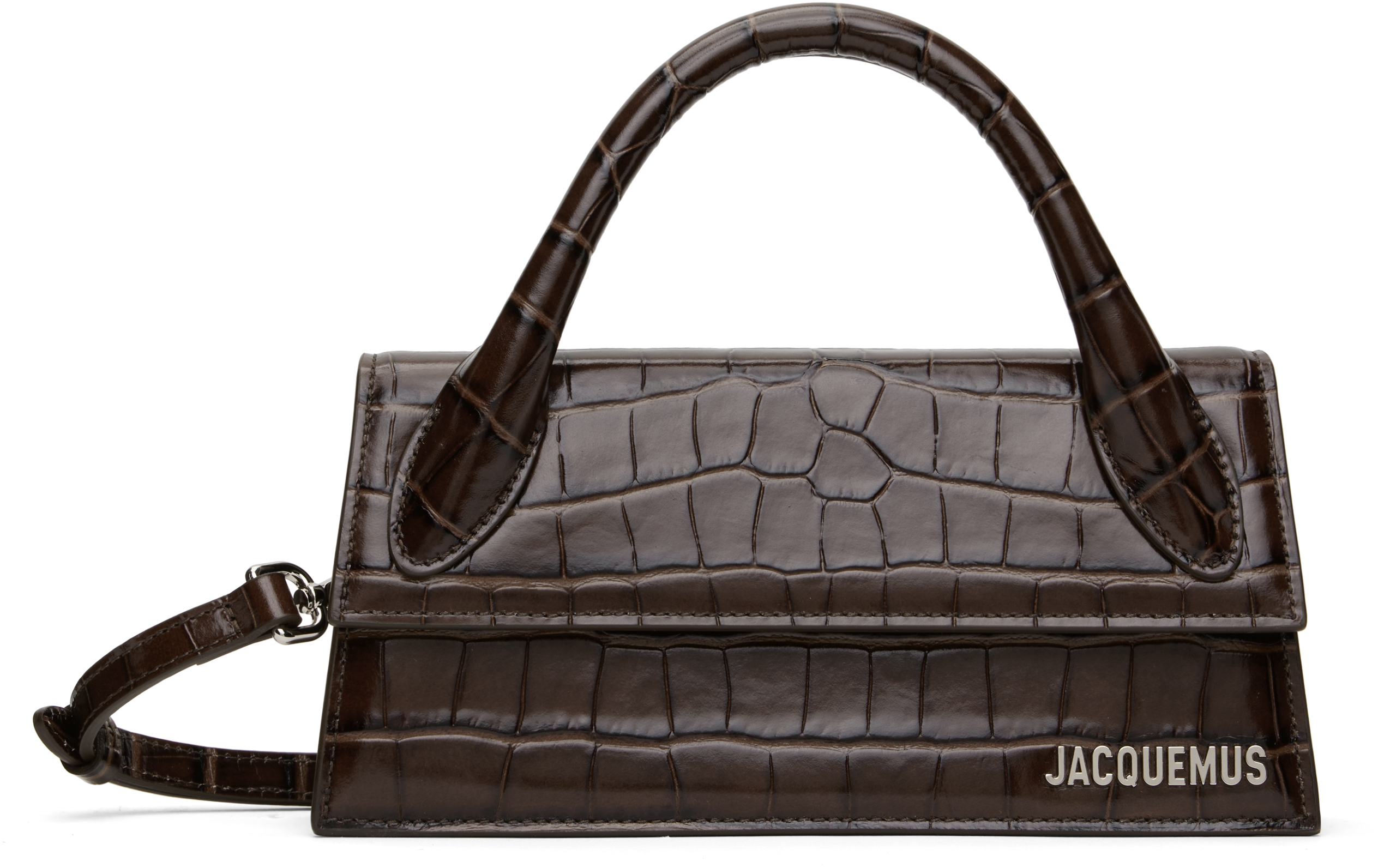 Jacquemus Brown La Croisière 'the Long Chiquito' Bag In 880 Dark Brown