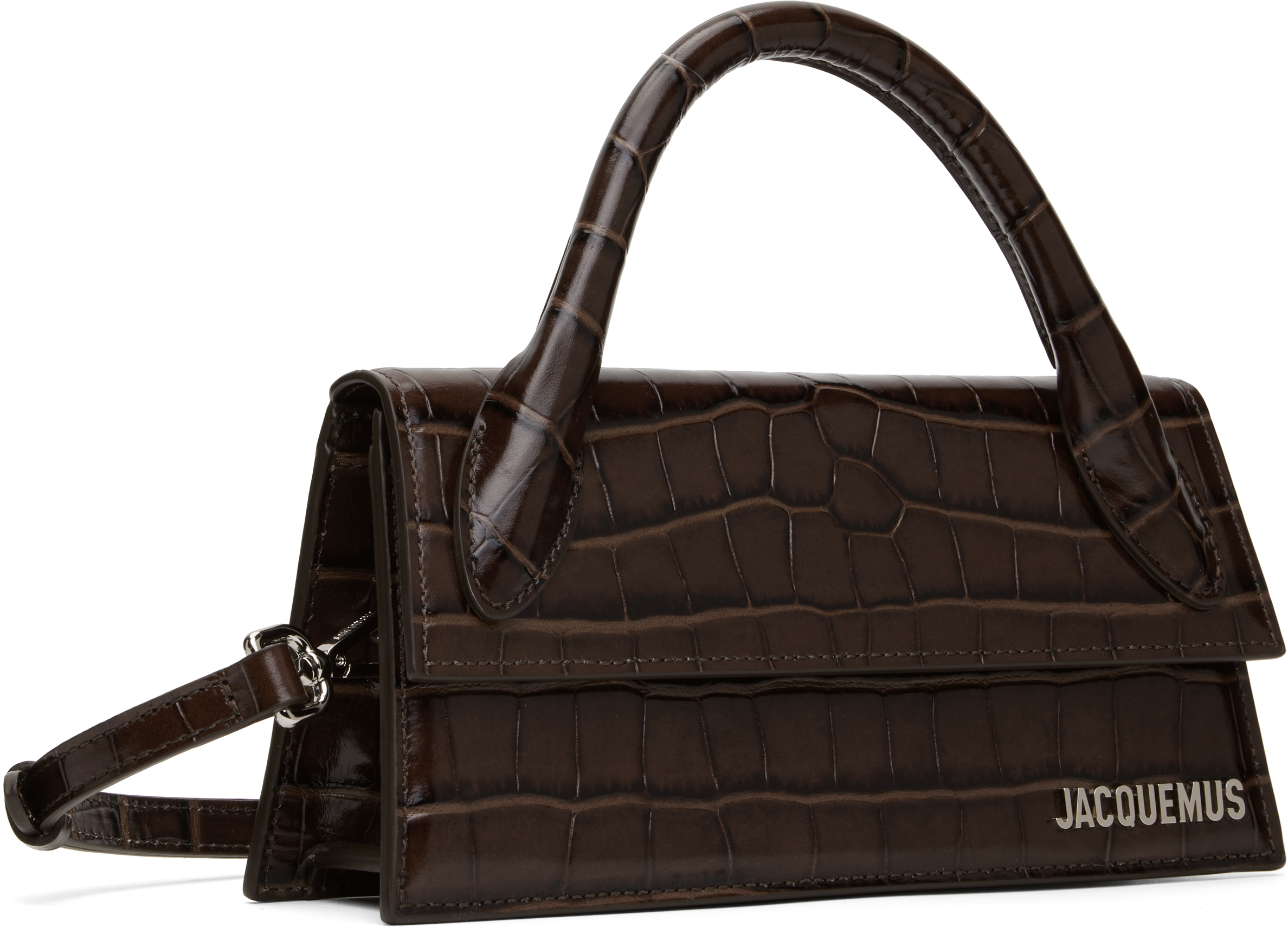 Jacquemus Brown La Croisière 'the Long Chiquito' Bag In 880 Dark Brown
