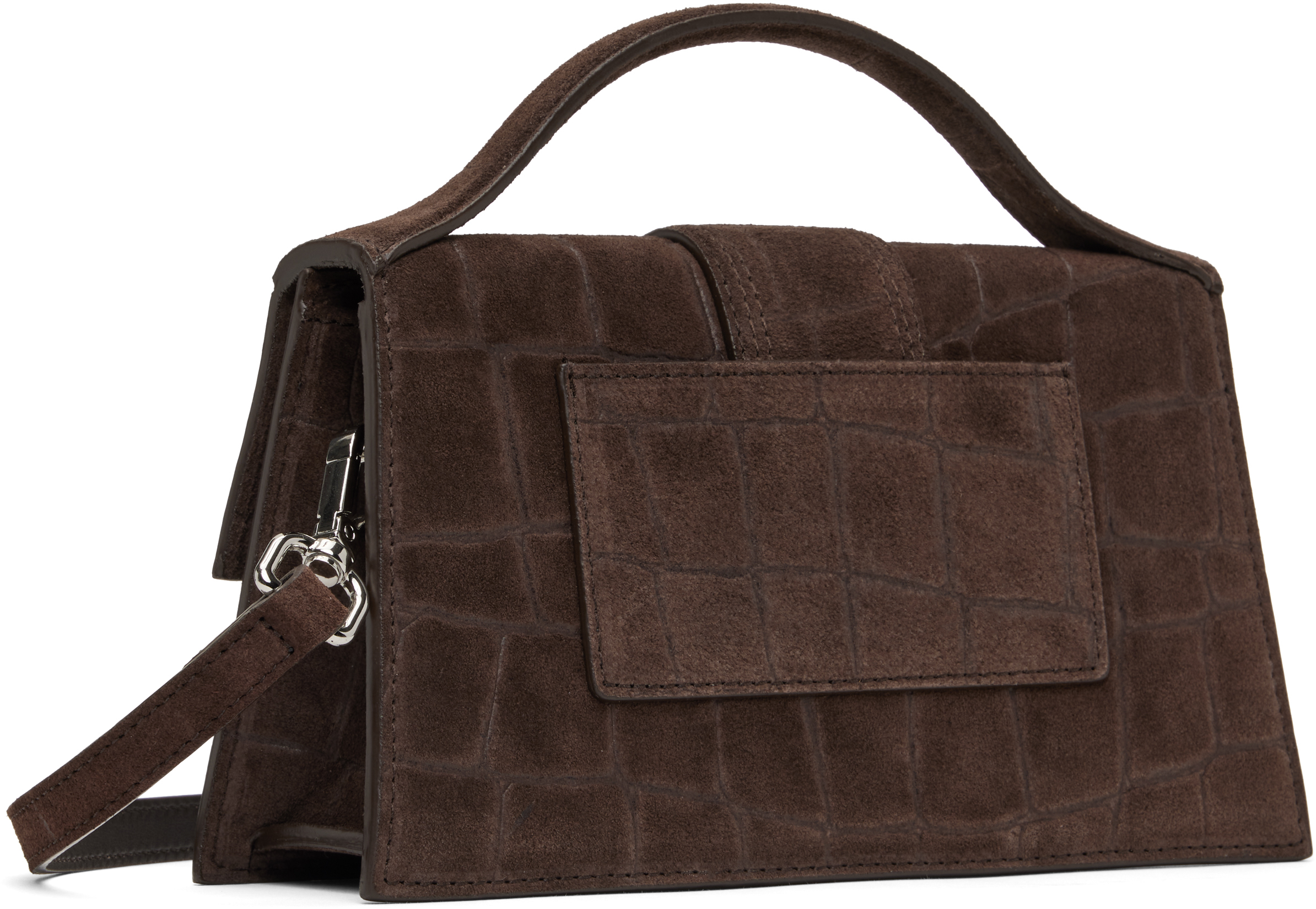 Jacquemus The Large Bambino Tote Bag In 880 Dark Brown