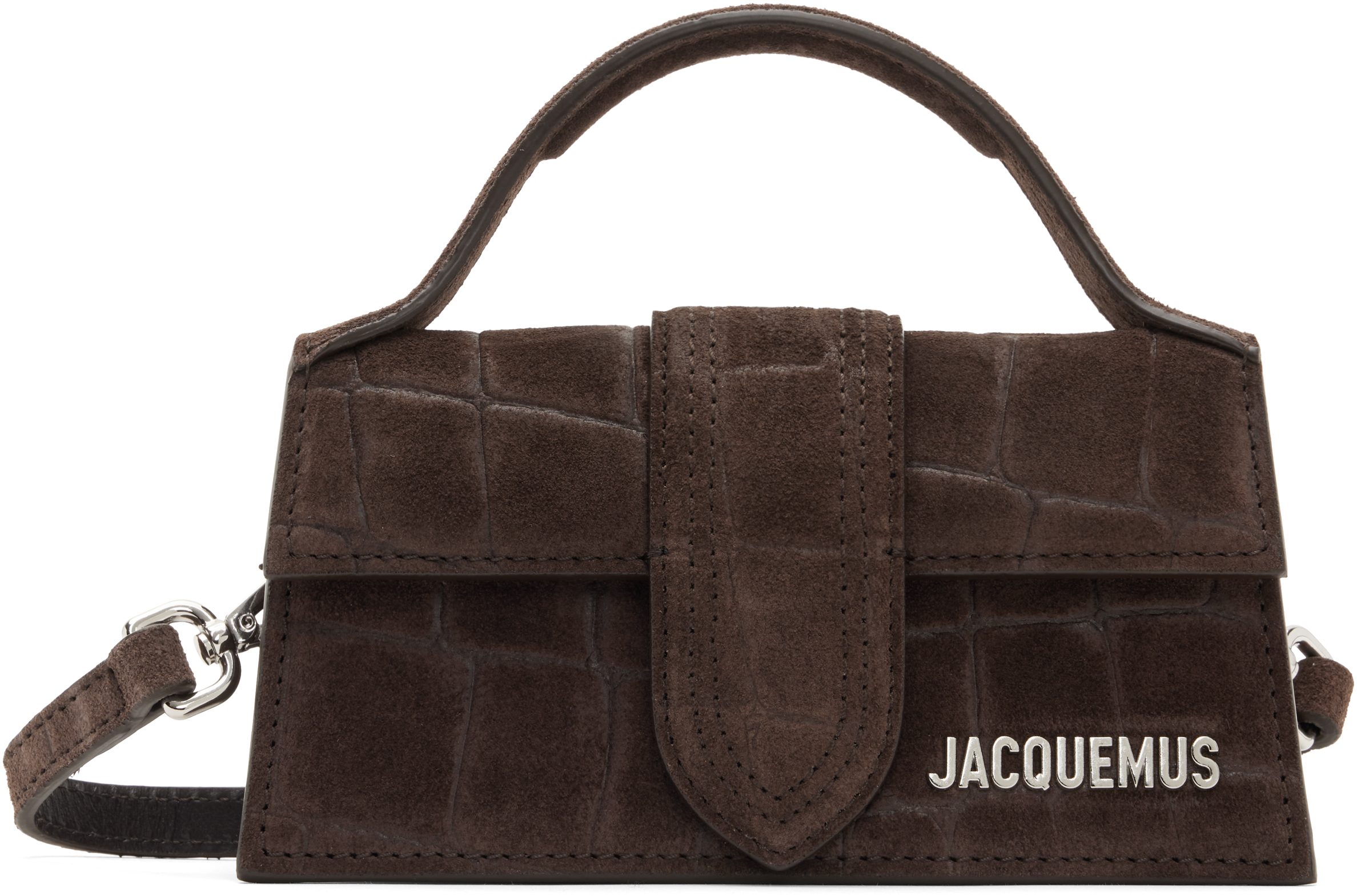 Jacquemus Brown 'the Bambino' Bag In 880 Dark Brown