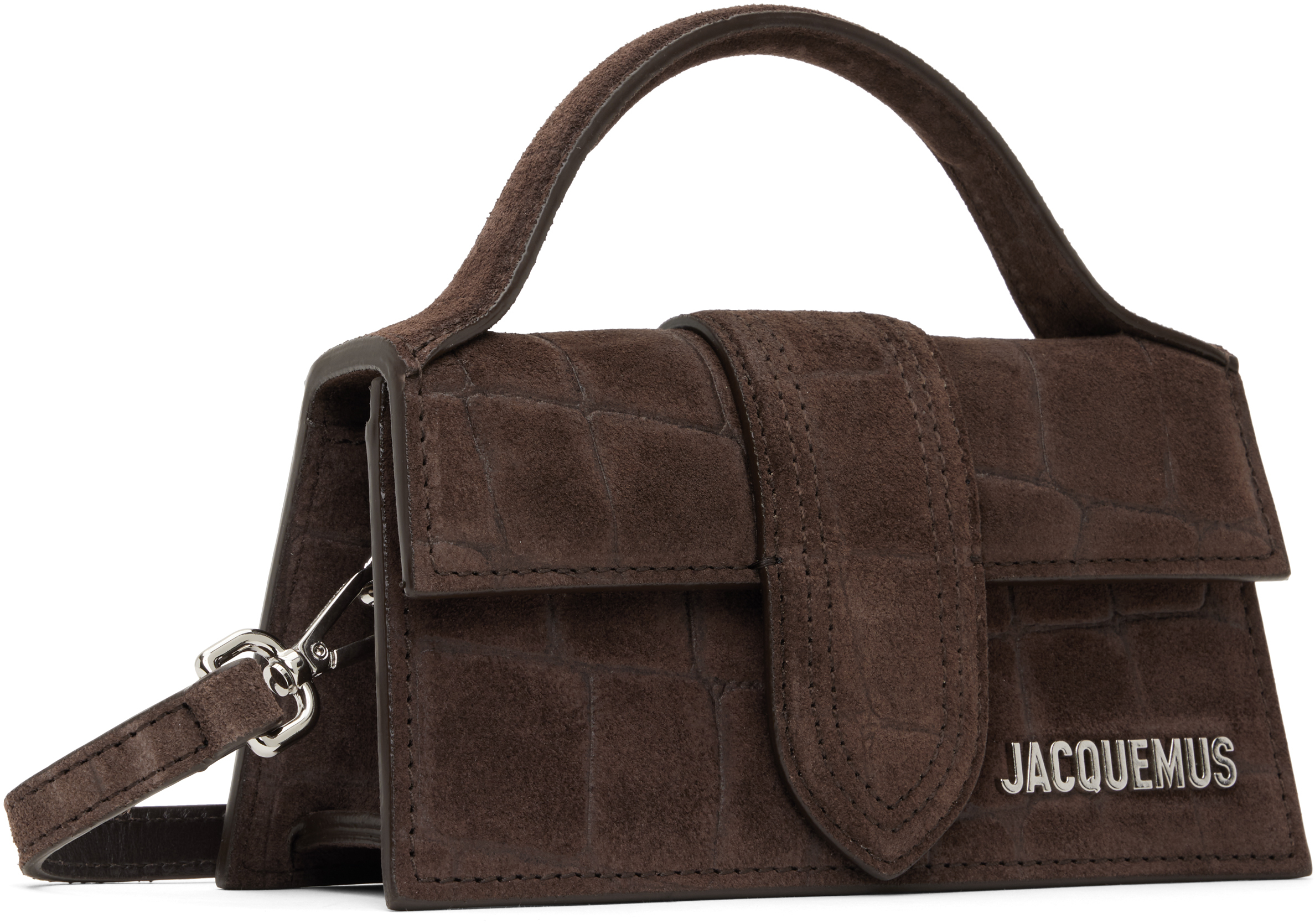 Jacquemus Brown 'the Bambino' Bag In 880 Dark Brown