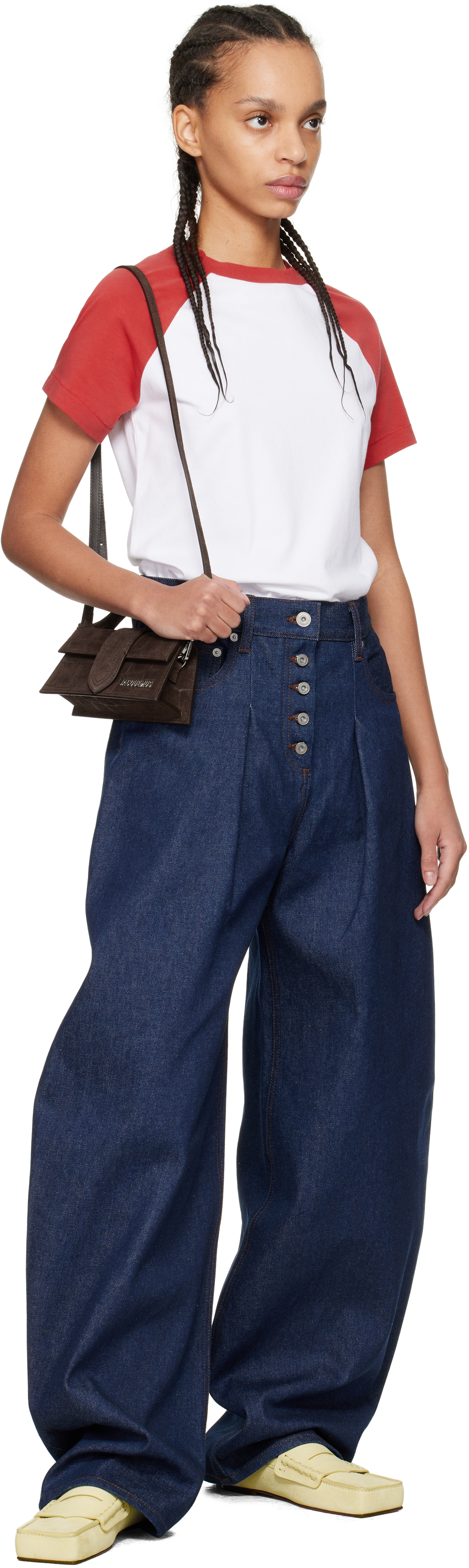 Jacquemus Brown 'the Bambino' Bag In 880 Dark Brown