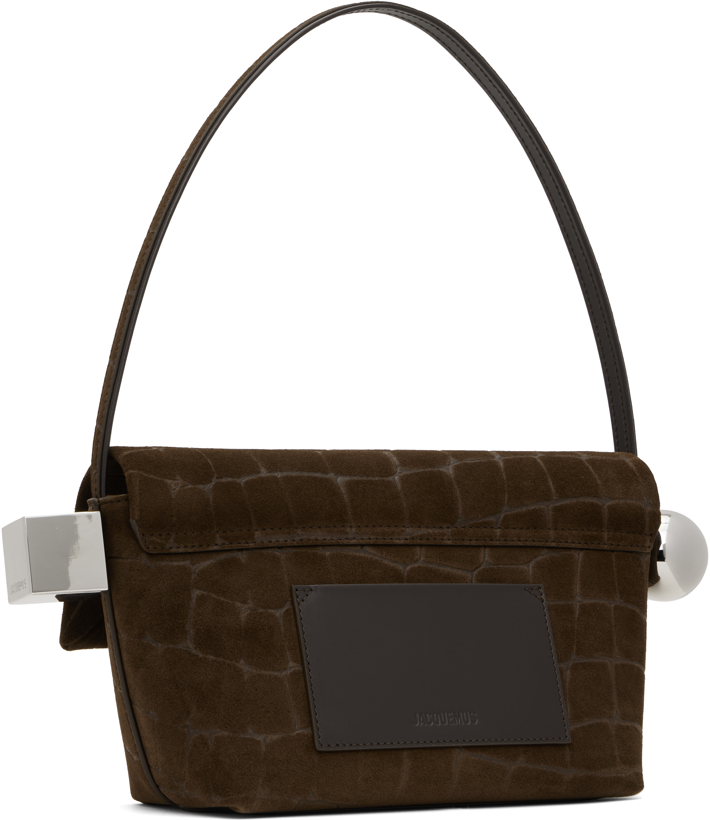 Jacquemus Brown La Croisière 'the Rond Carré' Bag In 880 Dark Brown