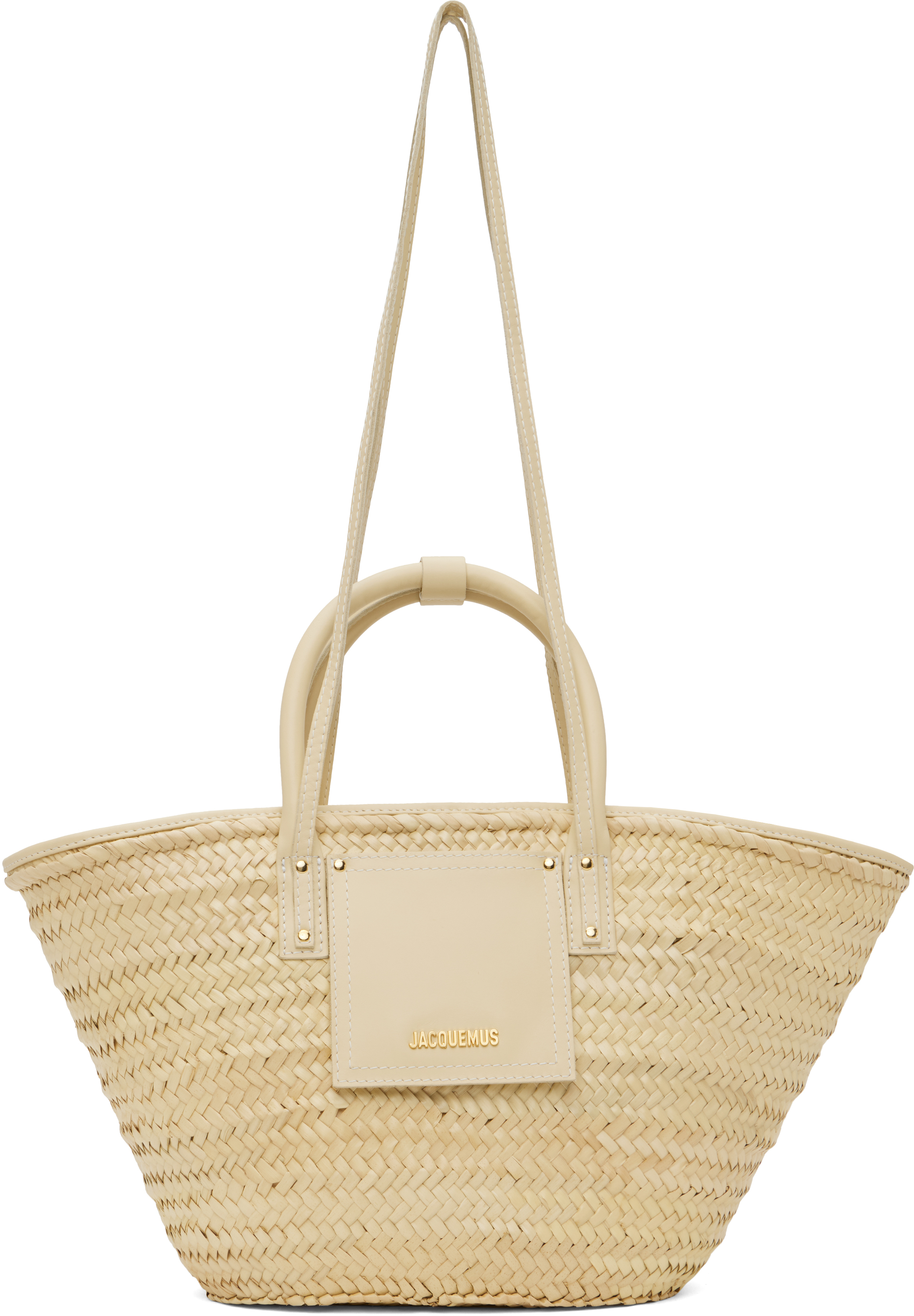 Beige & Off-White 'The Soli basket' Tote