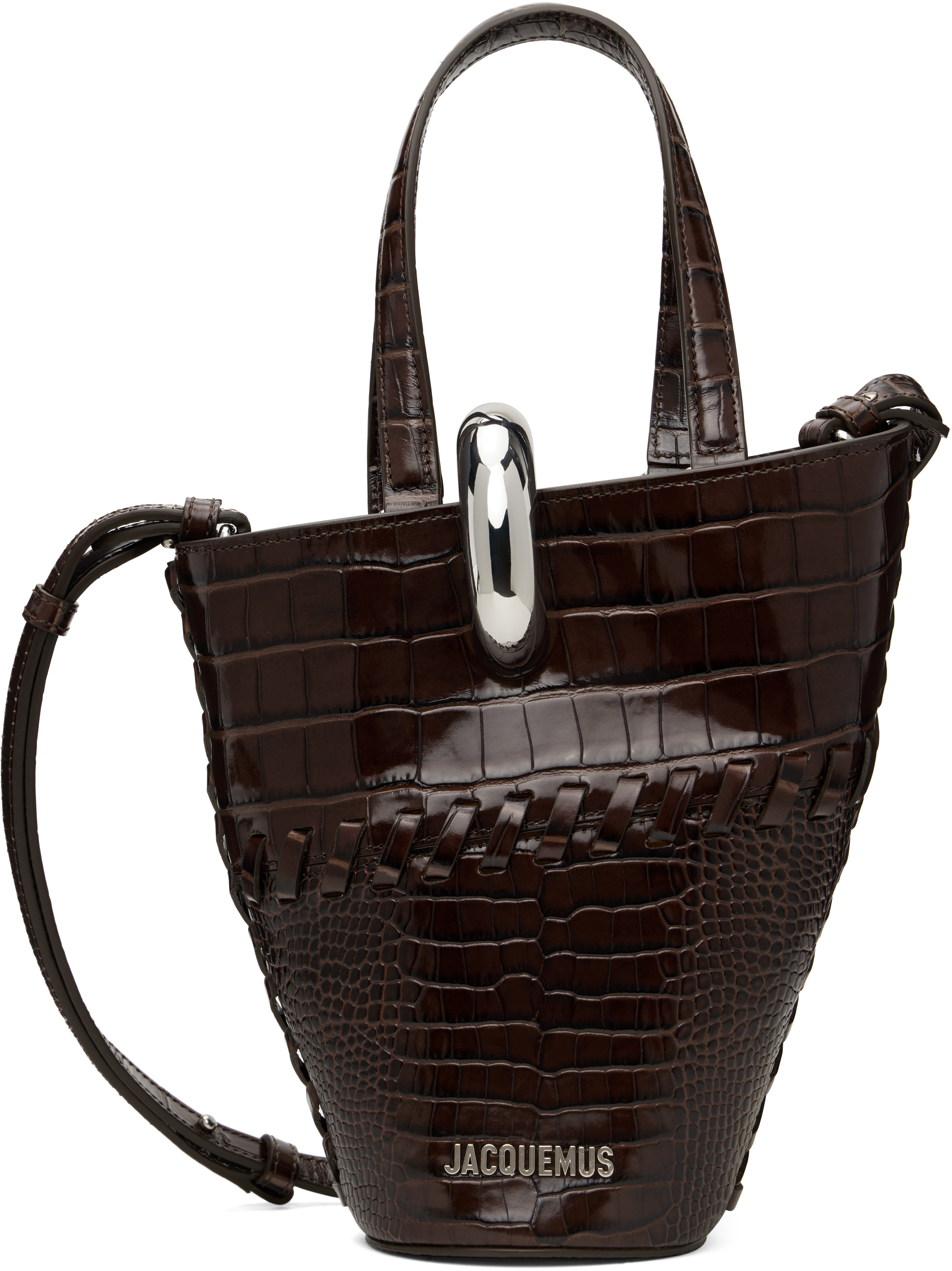 Jacquemus Brown La Croisière 'the Small Bambola' Tote