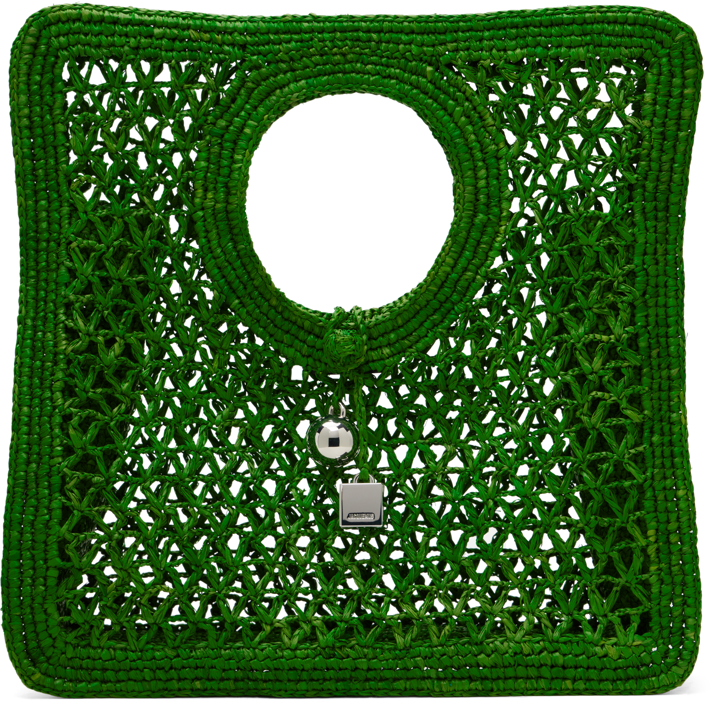 Jacquemus Green La Croisière 'the Spiaggia Small Square' Tote