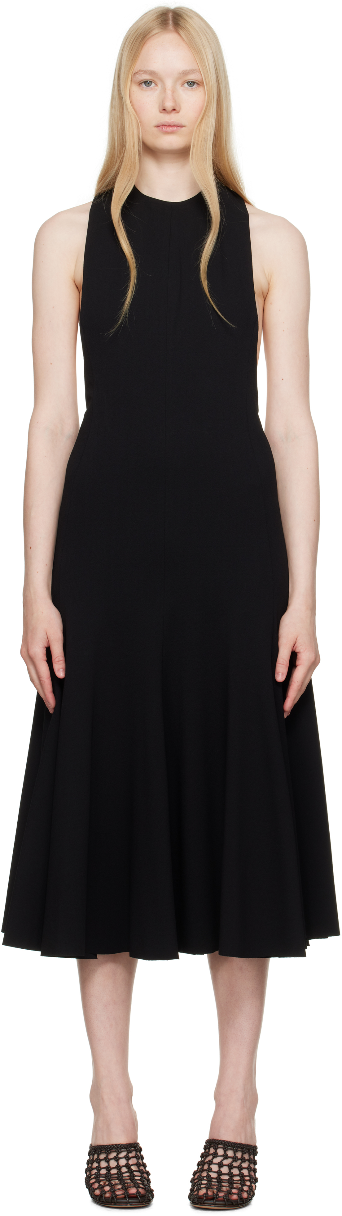 Jacquemus Black La Croisière 'the Favola' Midi Dress