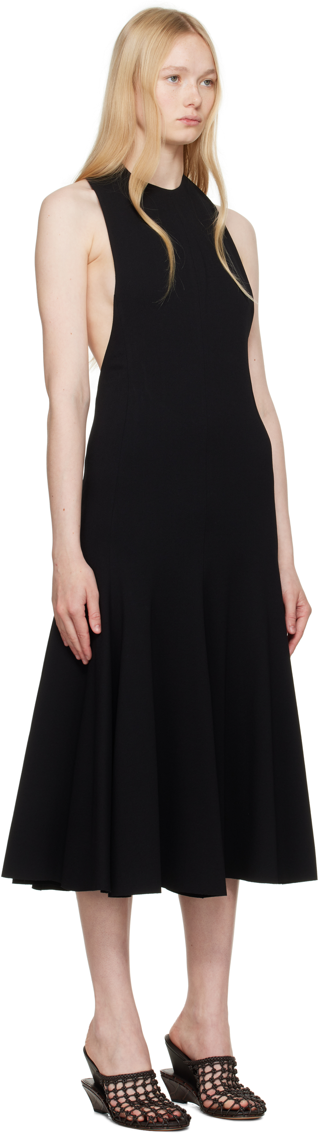 Jacquemus Black La Croisière 'the Favola' Midi Dress