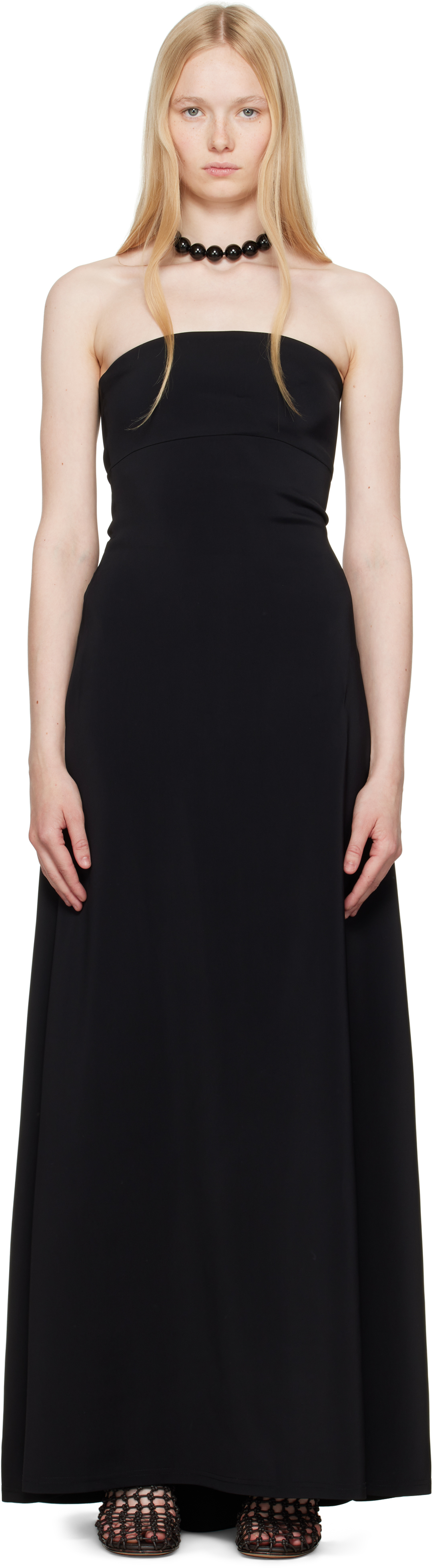Jacquemus Black La Croisière 'the Bustier' Maxi Dress