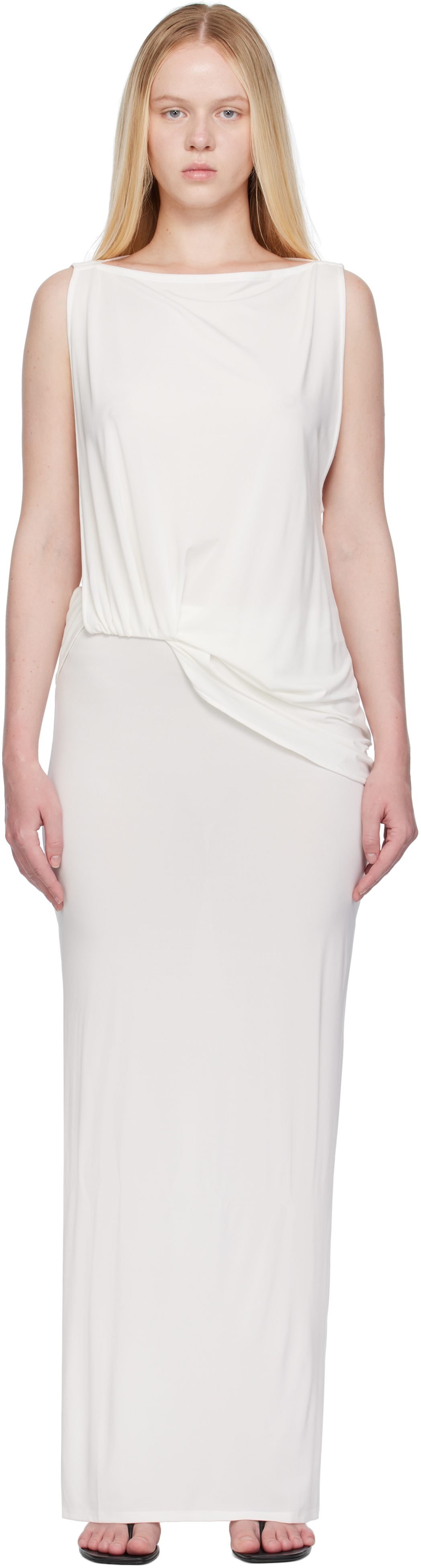 【送料&関税込】Jacquemus Long Peplo Dress JACQUEMUS Peplo stretch-jersey maxi dress | NET-A-PORTER