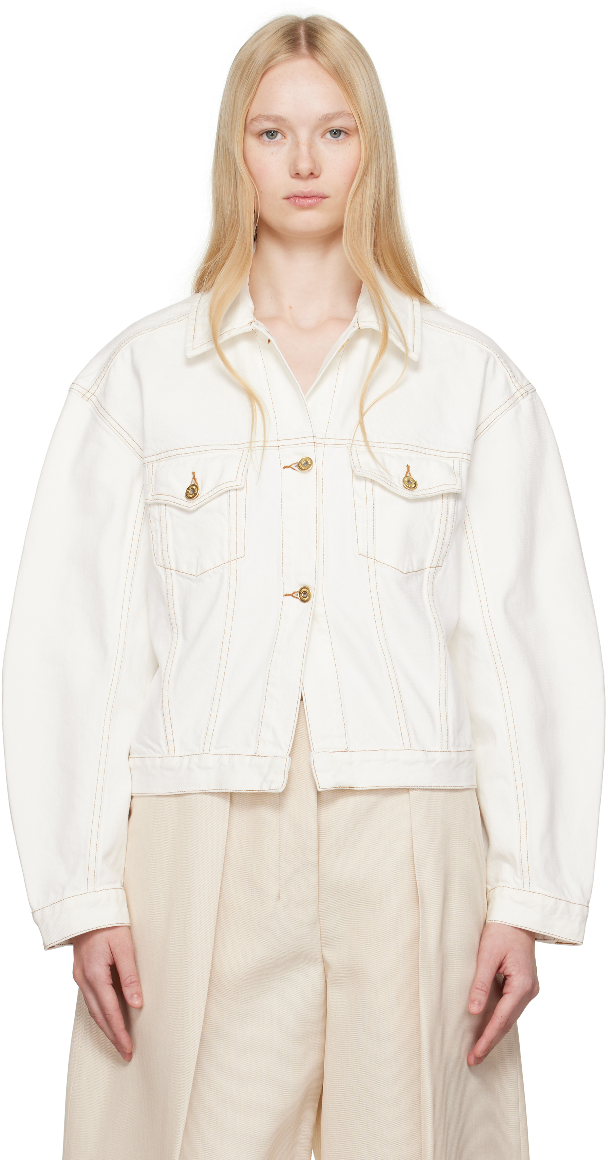 Jacquemus ウィメンズ デニムジャケット | SSENSE 日本 Jacquemus ウィメンズ デニムジャケット | SSENSE 日本