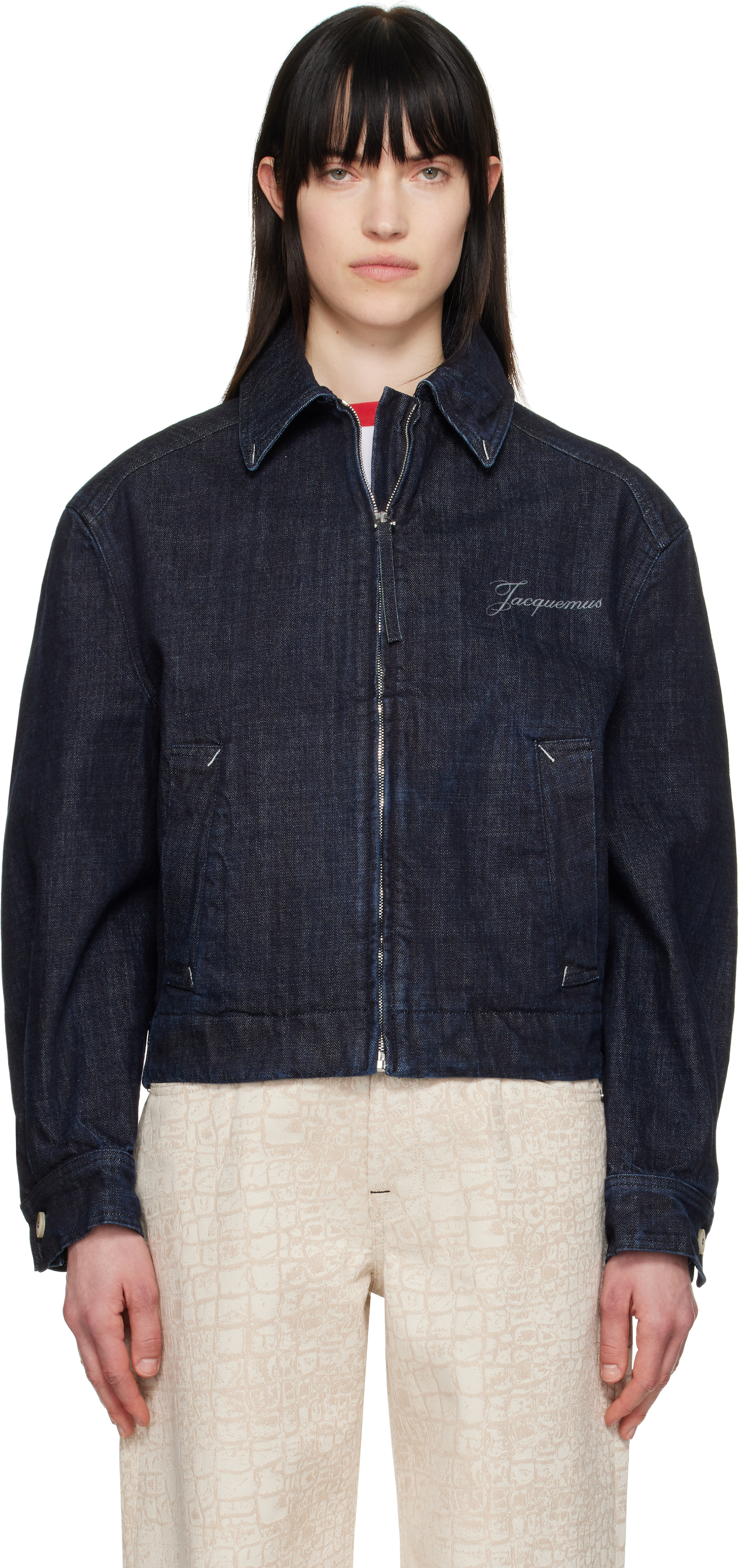Navy La Croisière 'The Canevas de-Nîmes' Denim Jacket