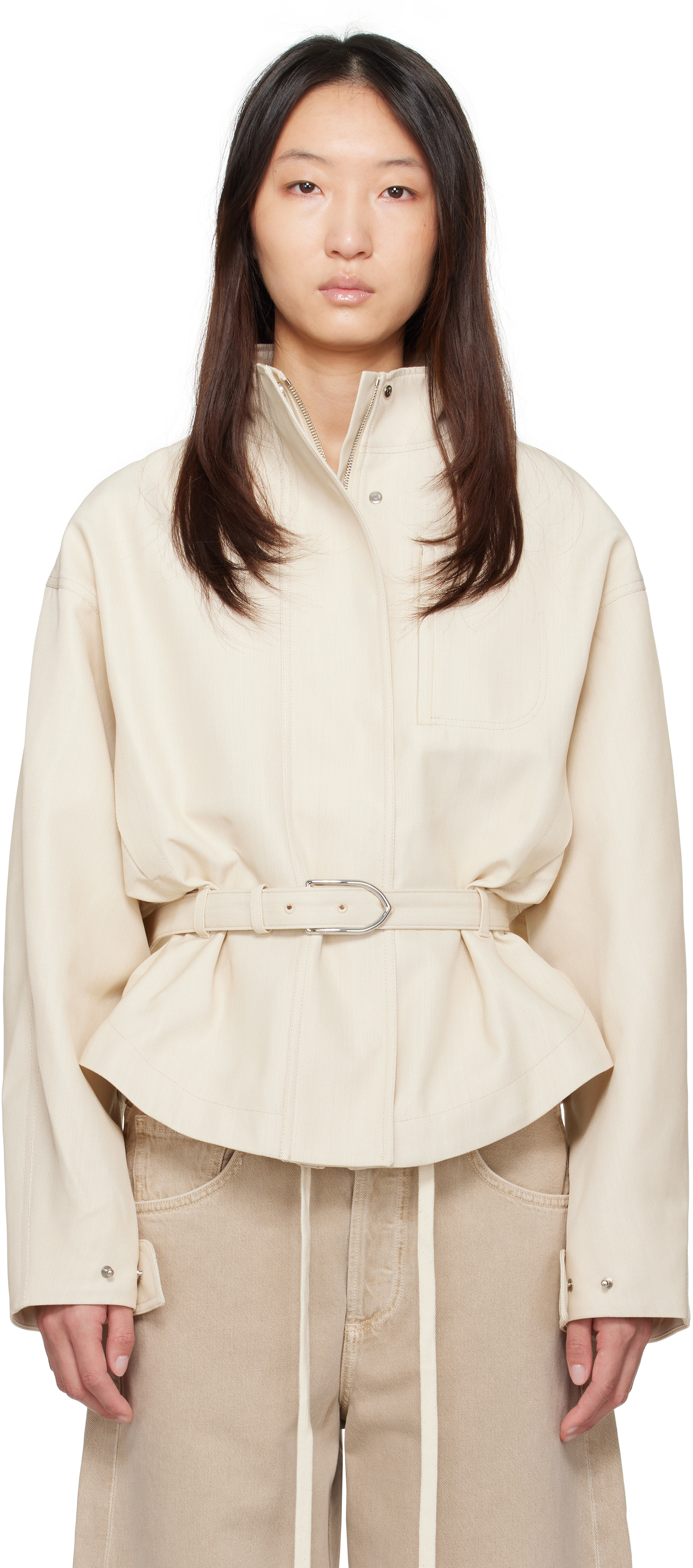 Jacquemus Beige La Croisière 'the Ciro' Jacket In Neutral